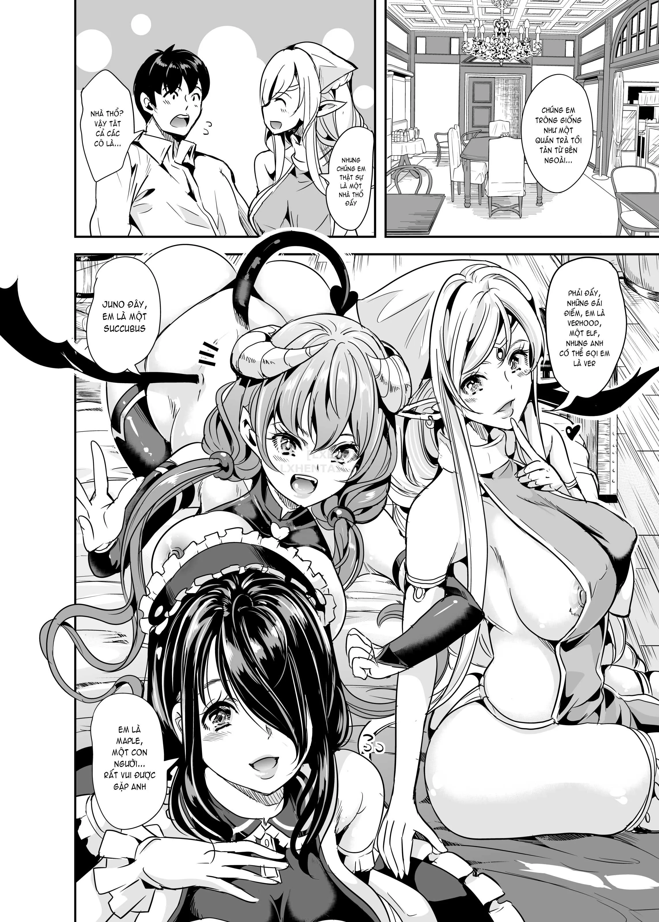 HentaiVN.net - Ảnh 12 - My Harem in Another World Collection - Chap 1