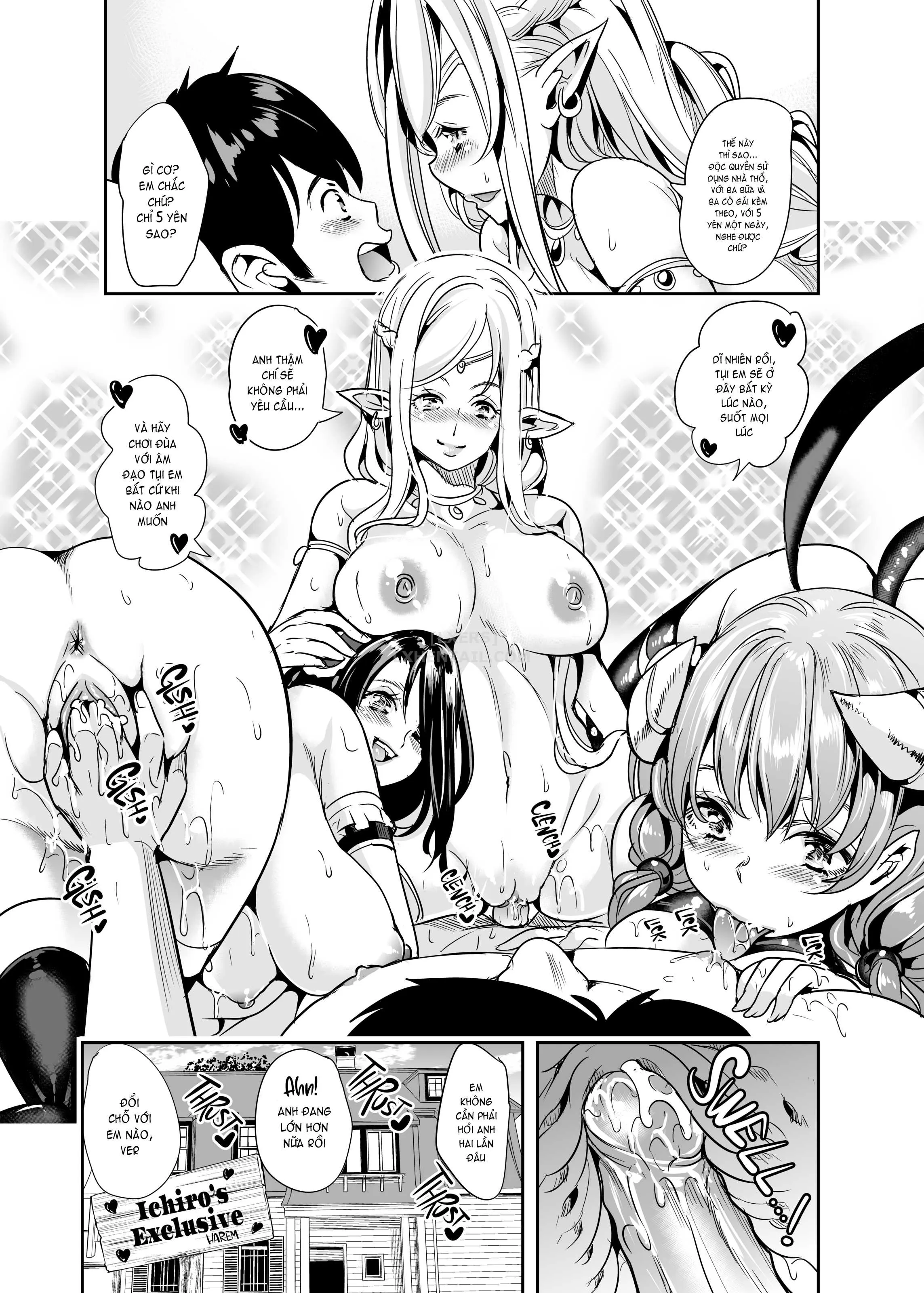 HentaiVN.net - Ảnh 43 - My Harem in Another World Collection - Chap 1