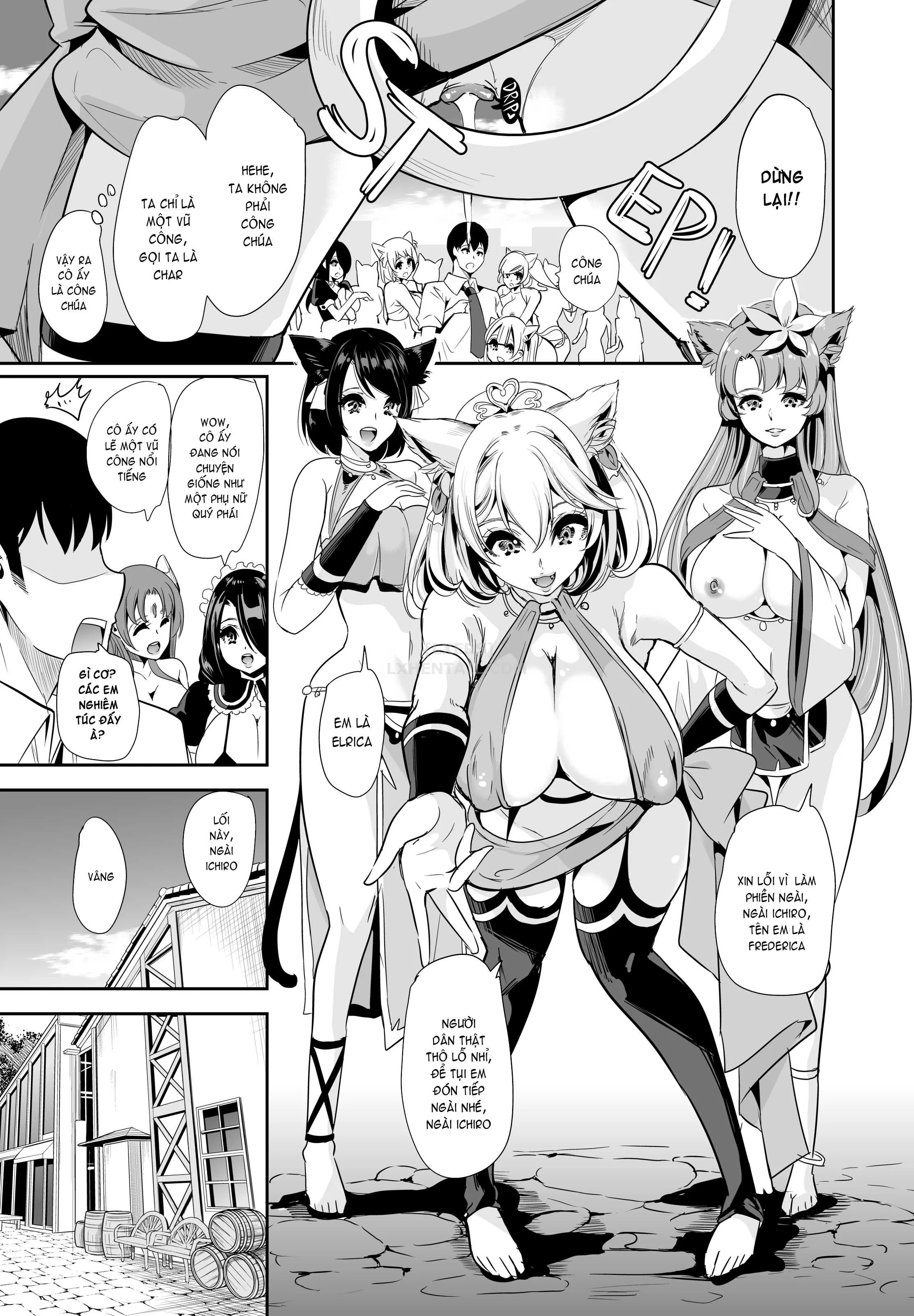 HentaiVN.net - Ảnh 11 - My Harem in Another World Collection - Chap 3 - Heat in Cat Country