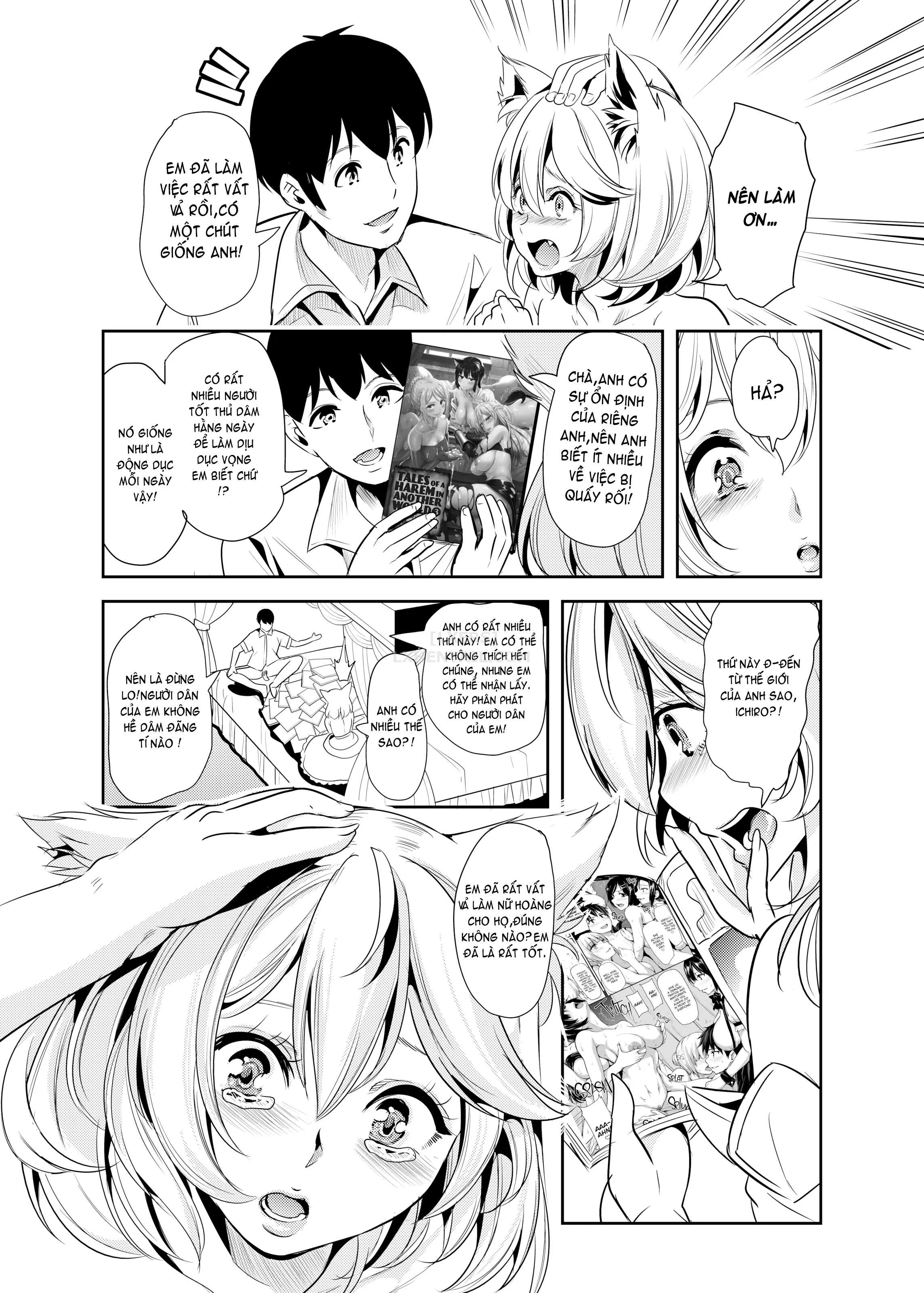 HentaiVN.net - Ảnh 12 - My Harem in Another World Collection - Chap 4 - Eight-Way Huge Cat Orgy!