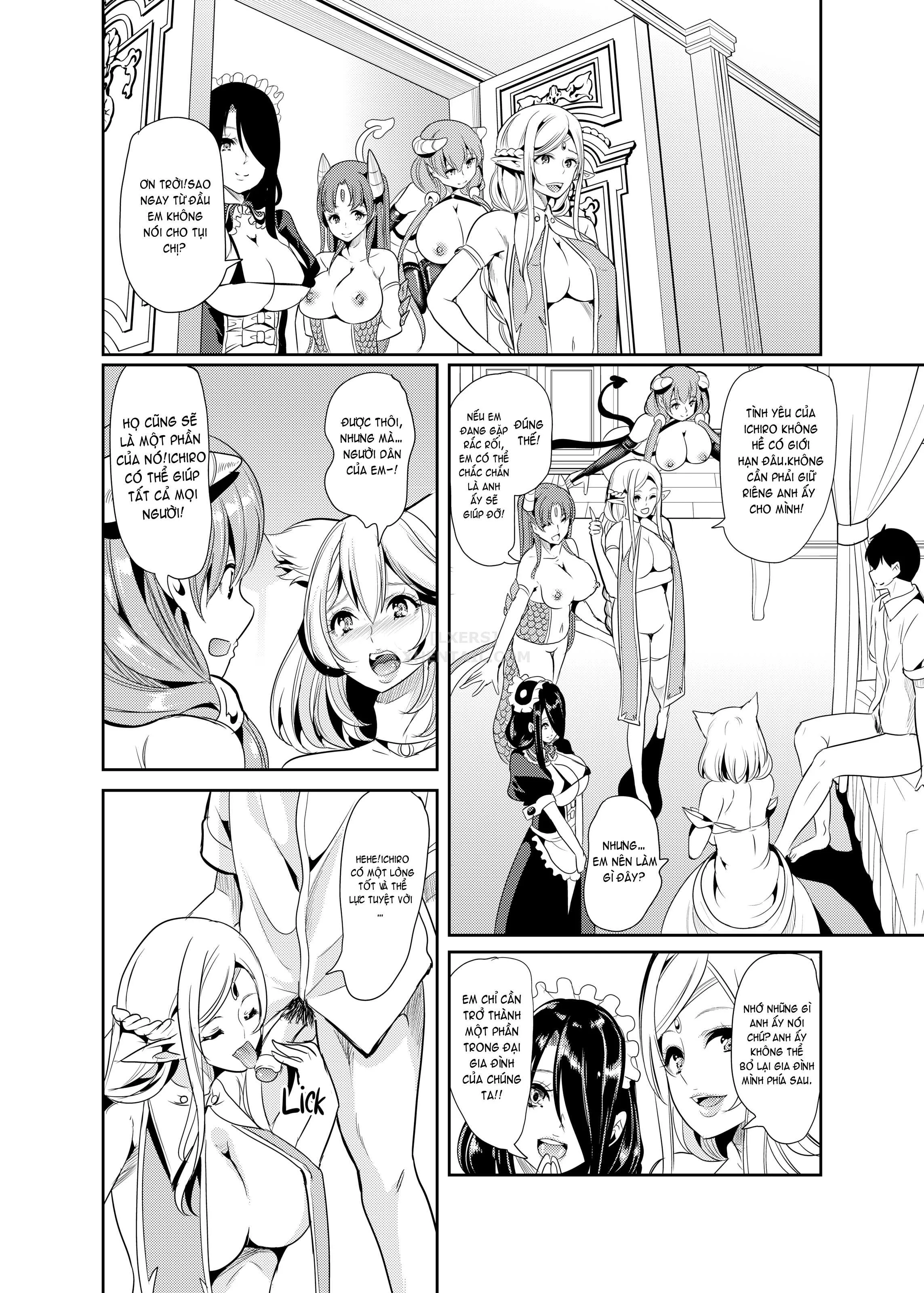 HentaiVN.net - Ảnh 13 - My Harem in Another World Collection - Chap 4 - Eight-Way Huge Cat Orgy!