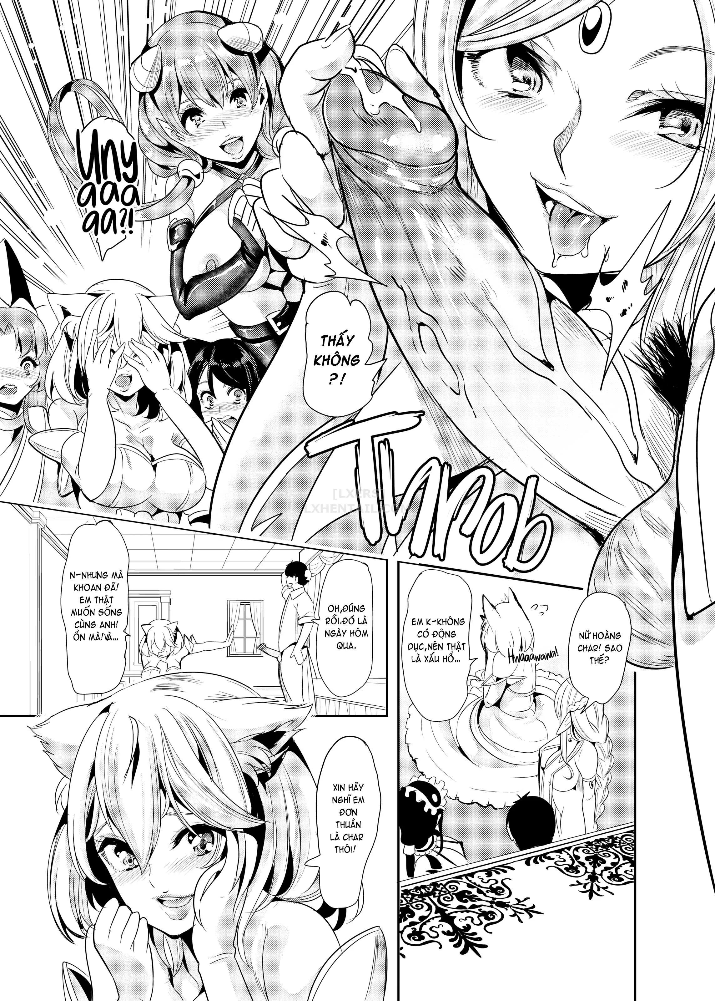 HentaiVN.net - Ảnh 14 - My Harem in Another World Collection - Chap 4 - Eight-Way Huge Cat Orgy!