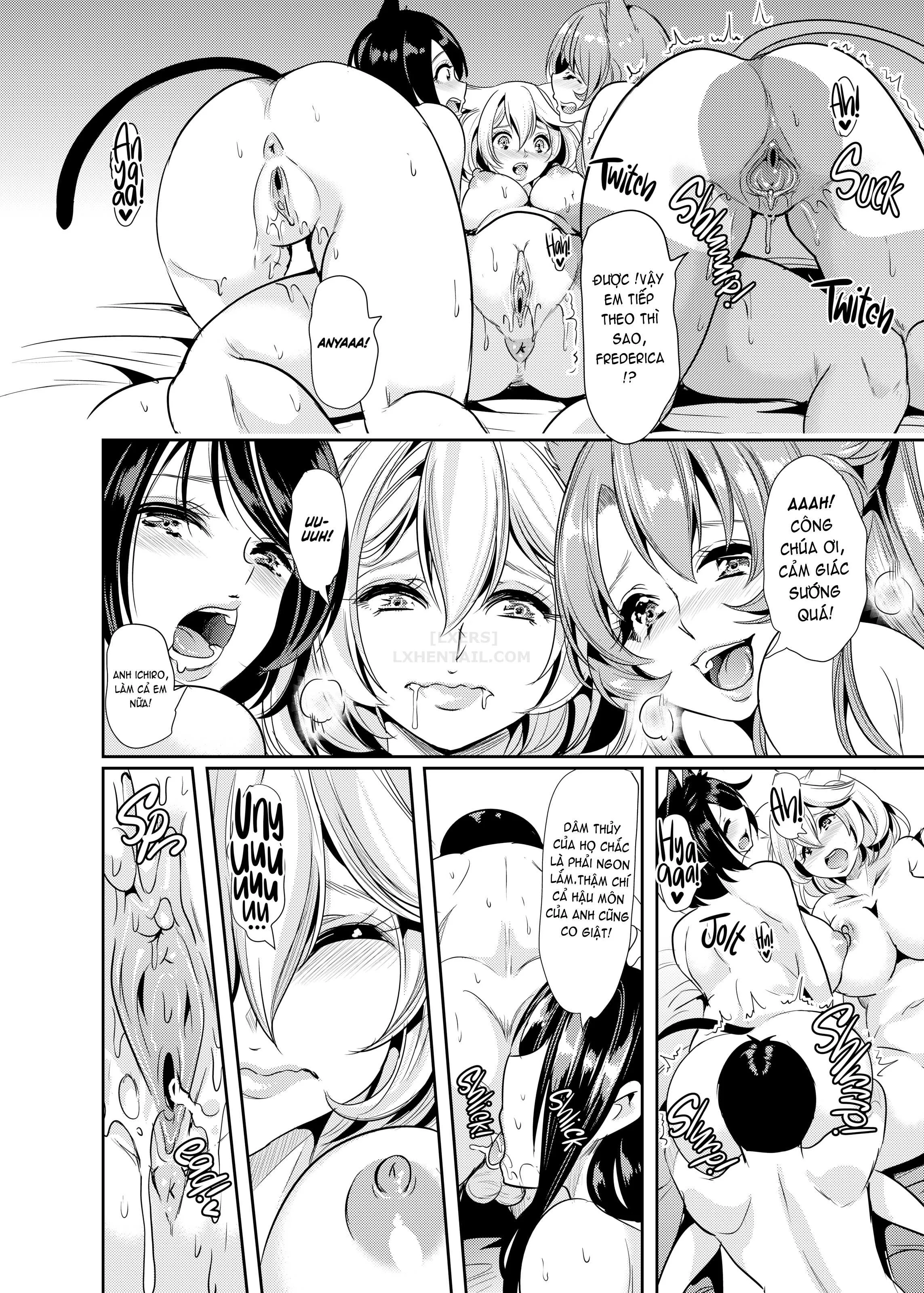 HentaiVN.net - Ảnh 18 - My Harem in Another World Collection - Chap 4 - Eight-Way Huge Cat Orgy!