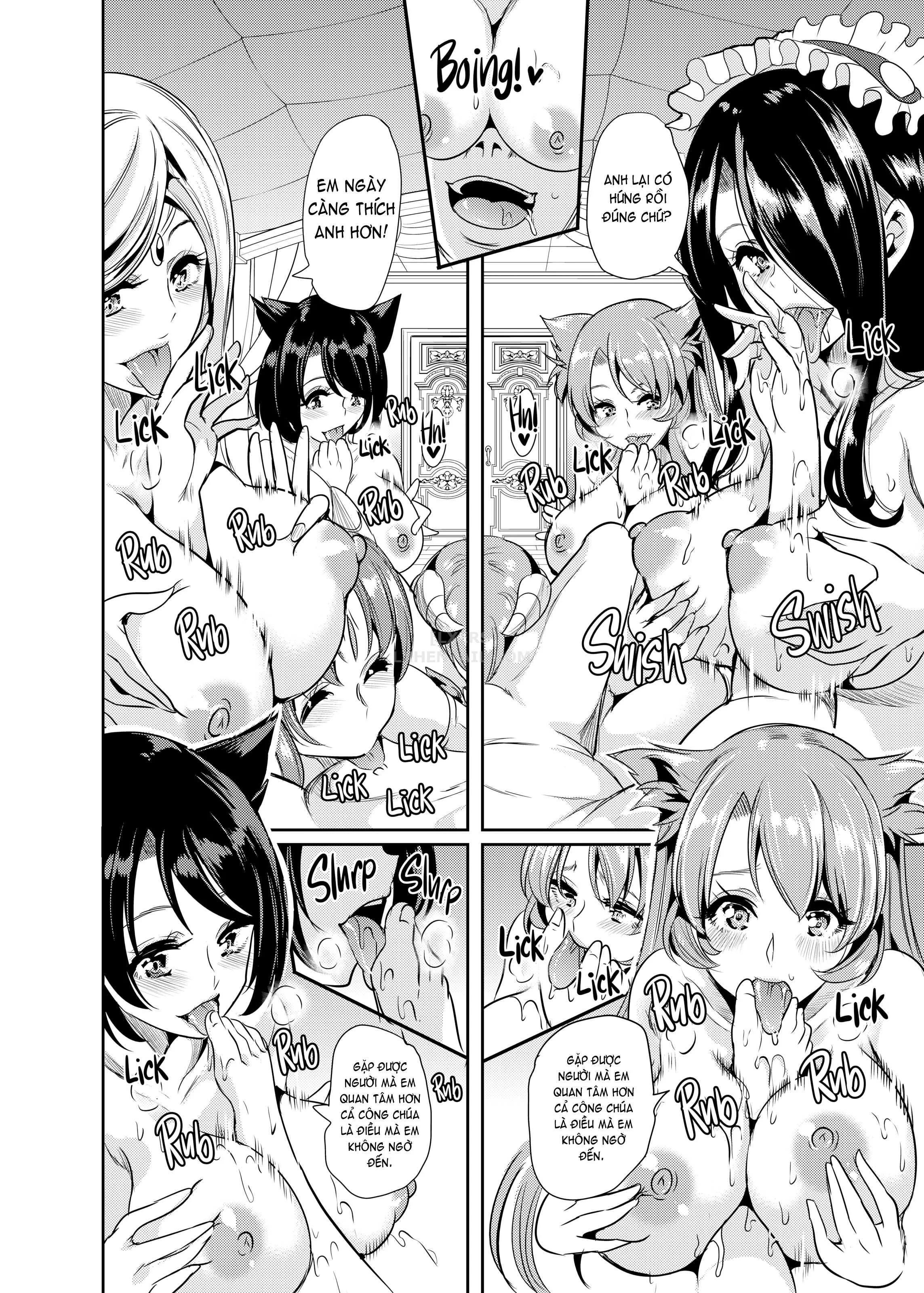 HentaiVN.net - Ảnh 24 - My Harem in Another World Collection - Chap 4 - Eight-Way Huge Cat Orgy!