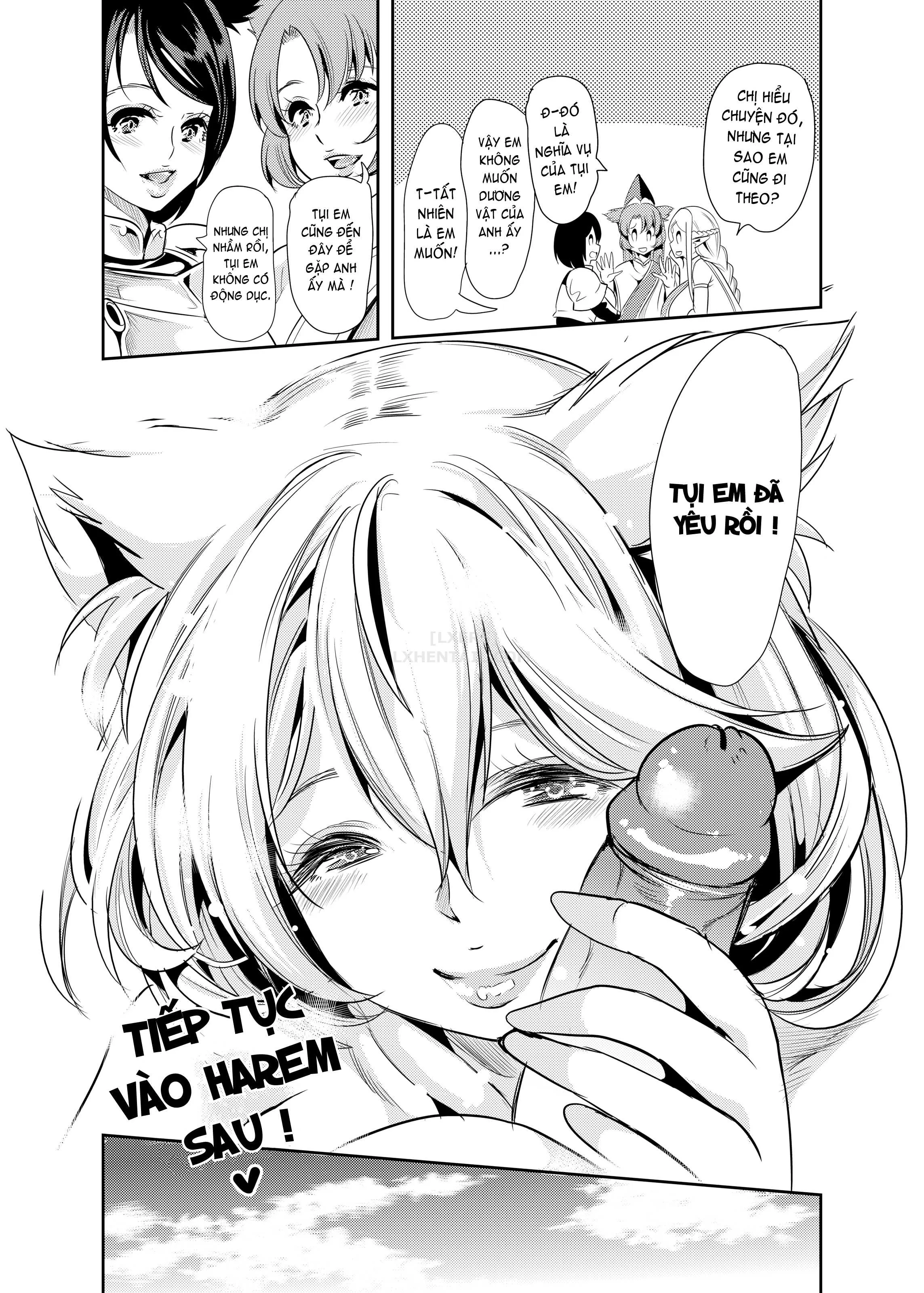 HentaiVN.net - Ảnh 51 - My Harem in Another World Collection - Chap 4 - Eight-Way Huge Cat Orgy!