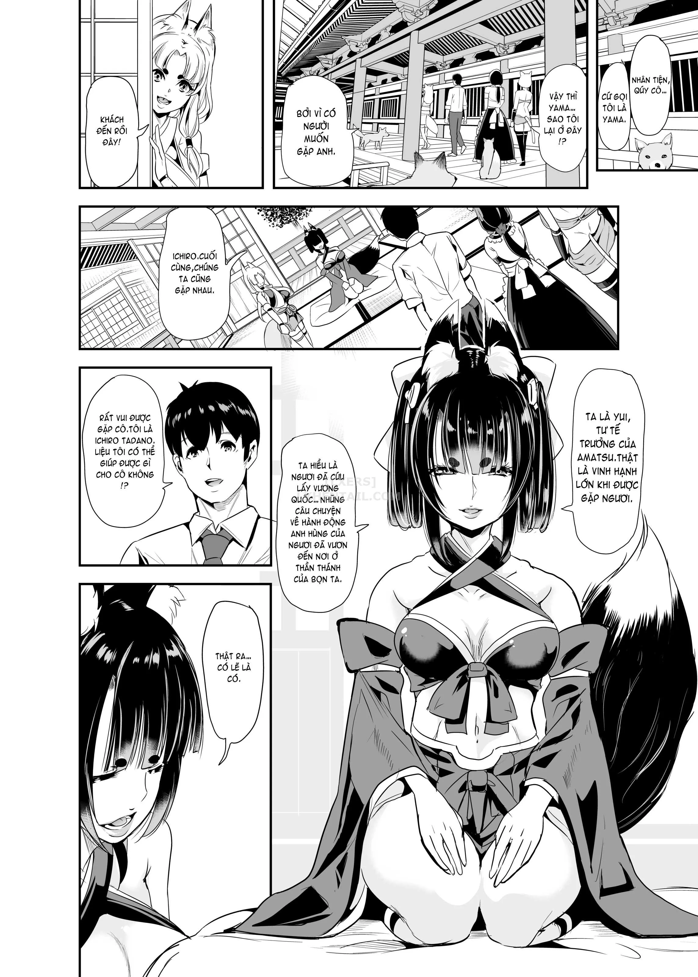 HentaiVN.net - Ảnh 10 - My Harem in Another World Collection - Chap 5 - Cumming with the Kami! Fluffy ❤️ Fucking