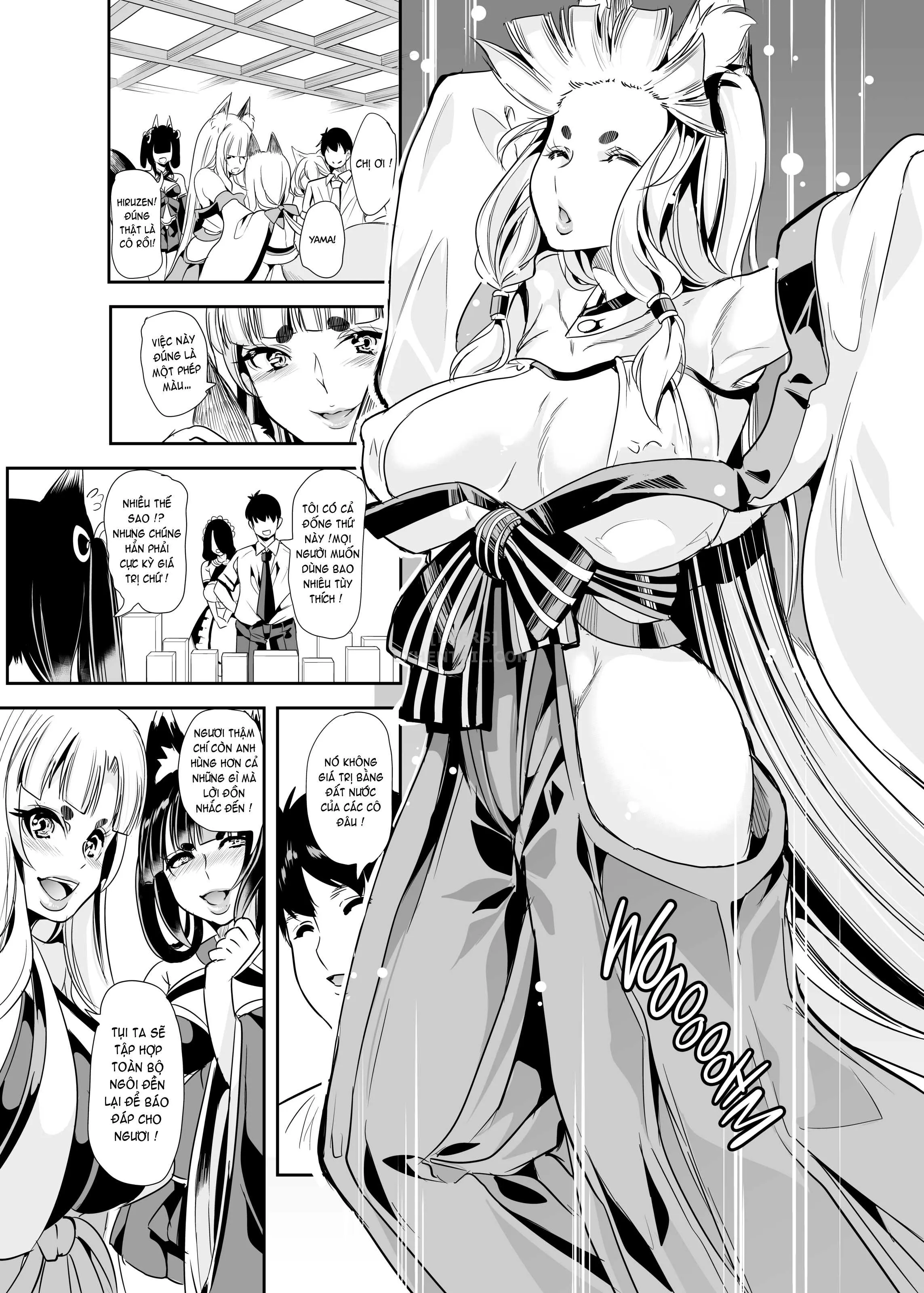 HentaiVN.net - Ảnh 13 - My Harem in Another World Collection - Chap 5 - Cumming with the Kami! Fluffy ❤️ Fucking