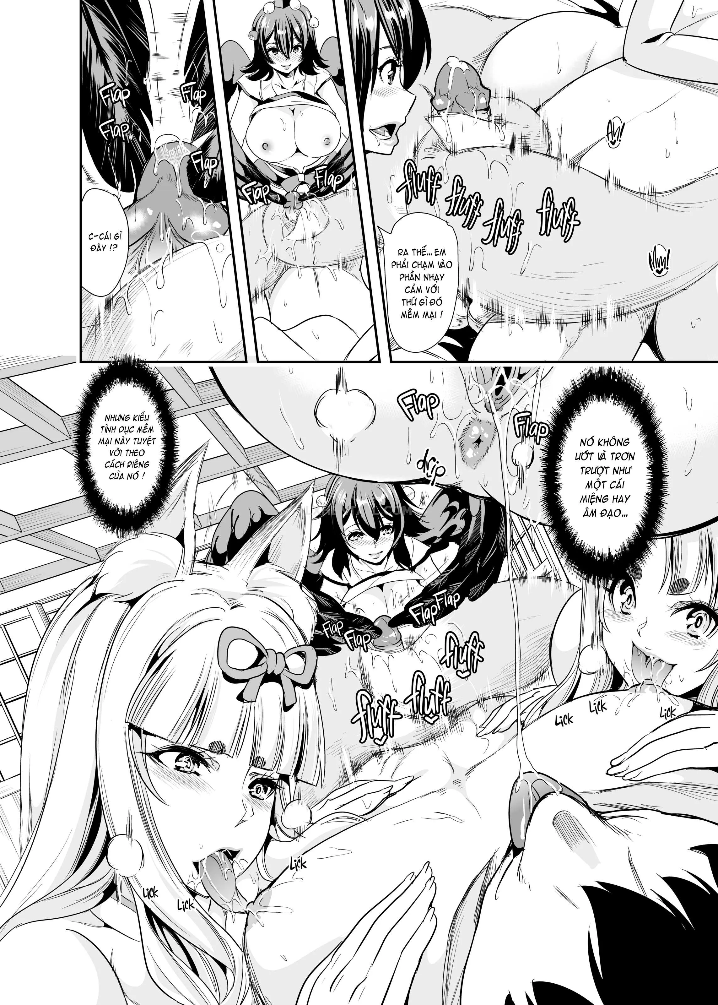 HentaiVN.net - Ảnh 17 - My Harem in Another World Collection - Chap 5 - Cumming with the Kami! Fluffy ❤️ Fucking