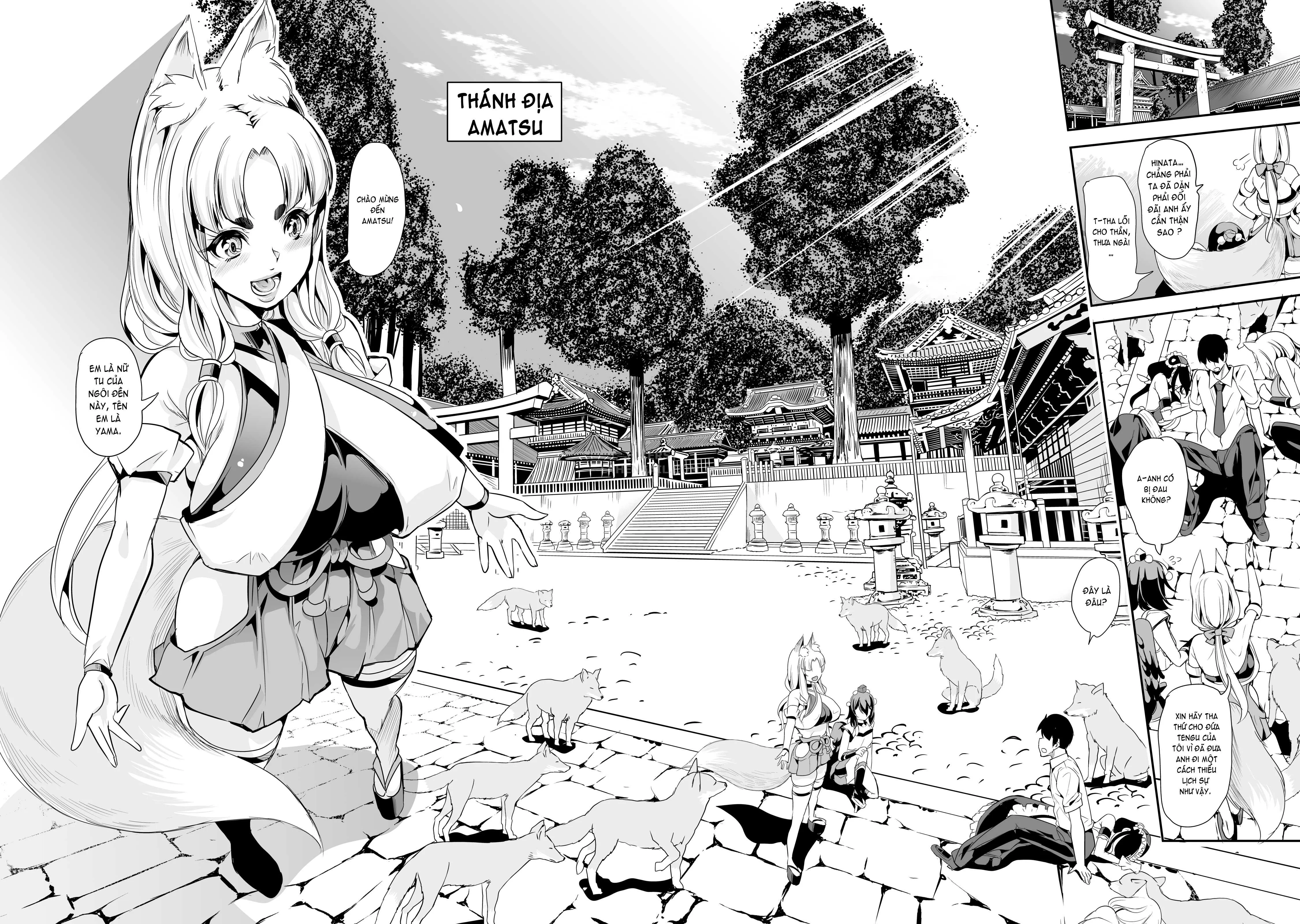 HentaiVN.net - Ảnh 9 - My Harem in Another World Collection - Chap 5 - Cumming with the Kami! Fluffy ❤️ Fucking