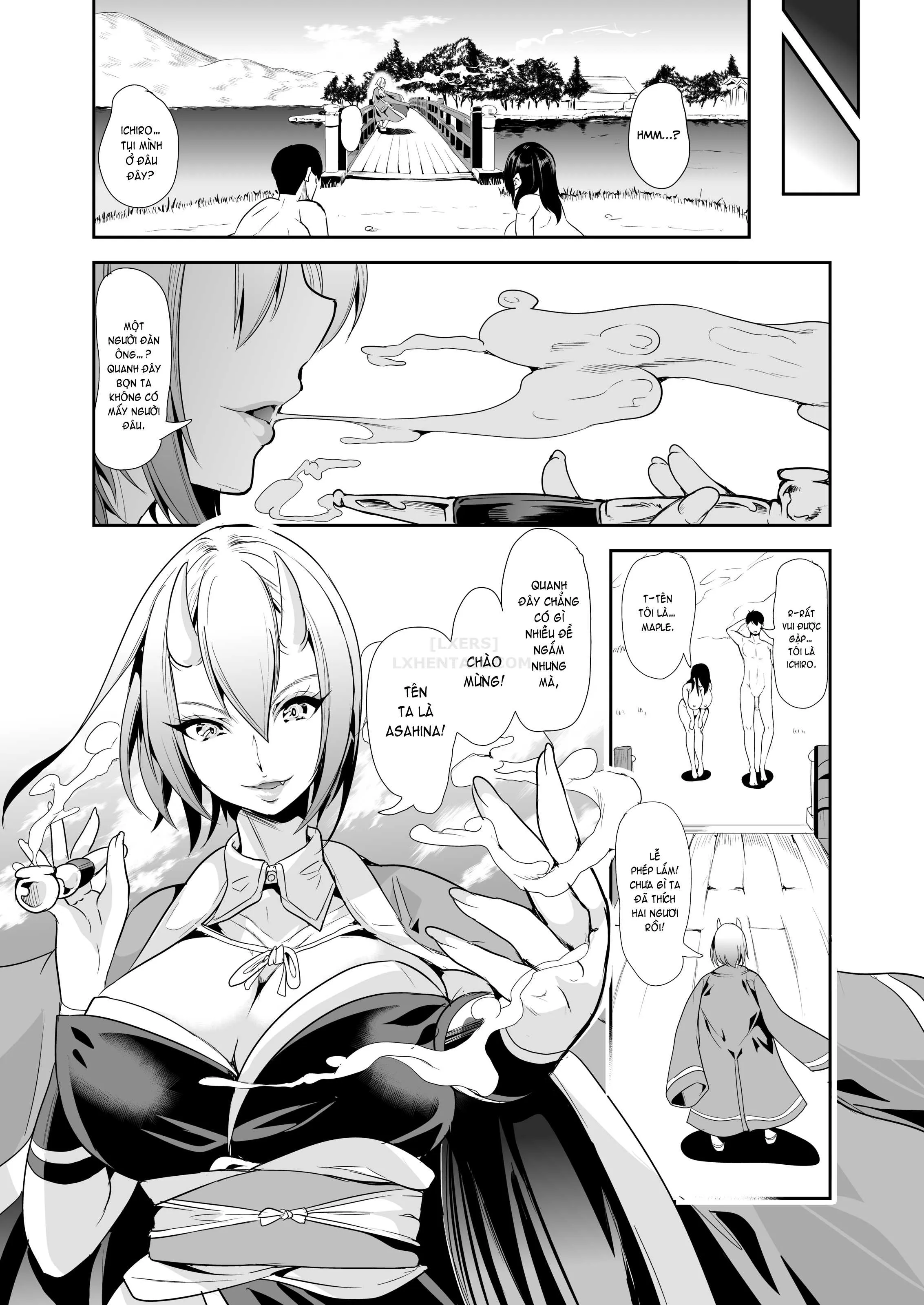 HentaiVN.net - Ảnh 53 - My Harem in Another World Collection - Chap 6 - Hot, Steamy Bath! Fluffy ❤️ Fucking