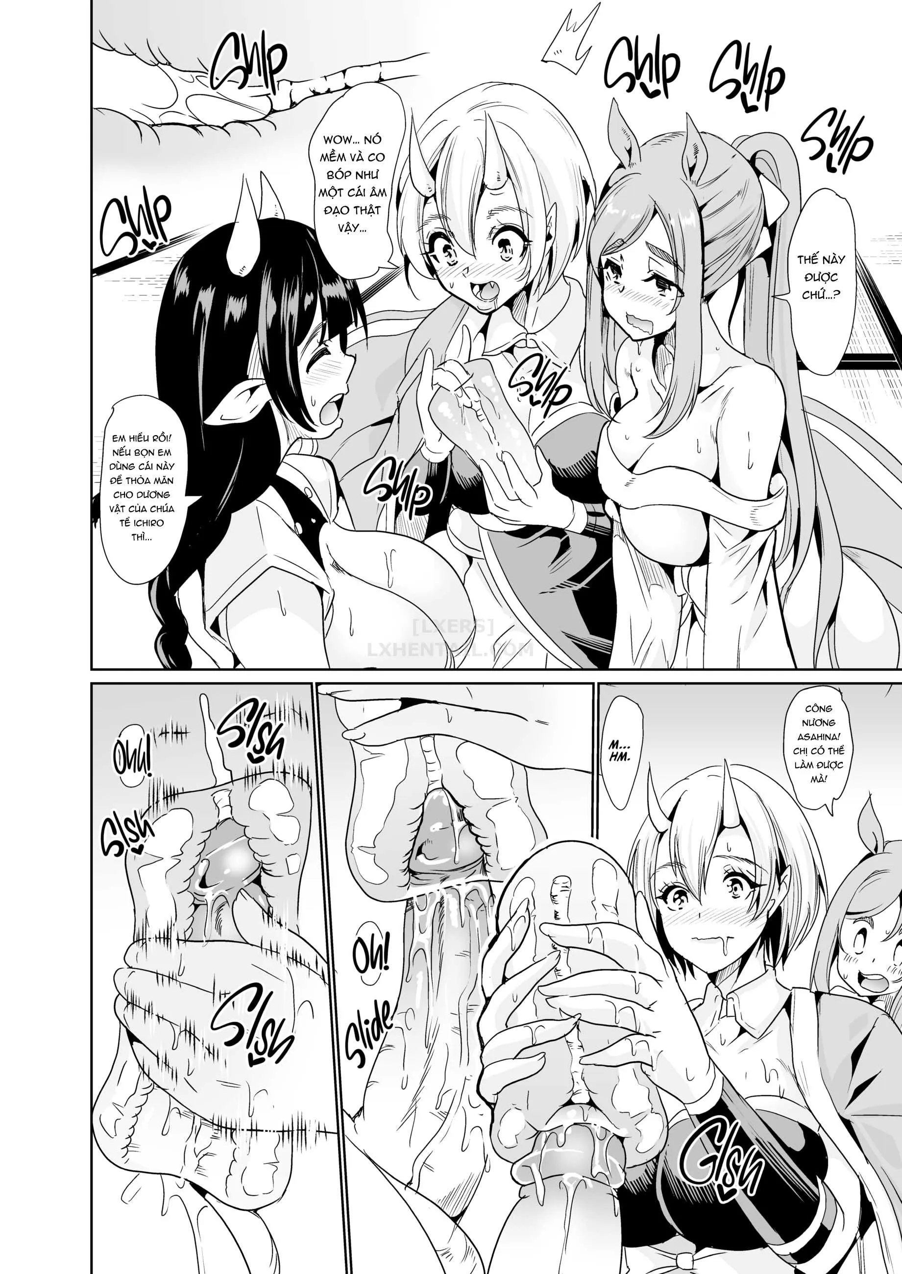 HentaiVN.net - Ảnh 17 - My Harem in Another World Collection - Chap 7 - Cumming With the Devil! - Pussies from Hell!