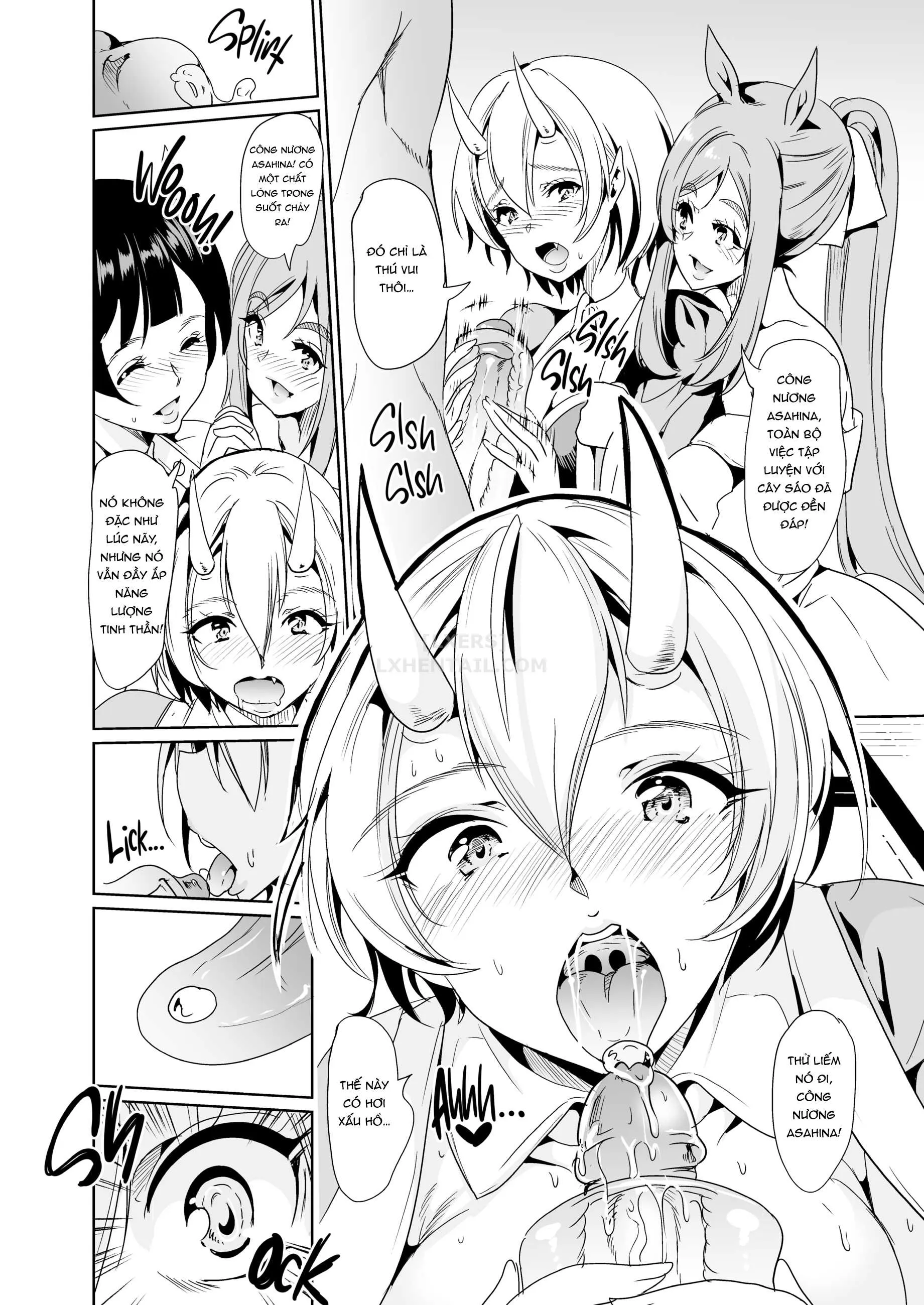 HentaiVN.net - Ảnh 19 - My Harem in Another World Collection - Chap 7 - Cumming With the Devil! - Pussies from Hell!