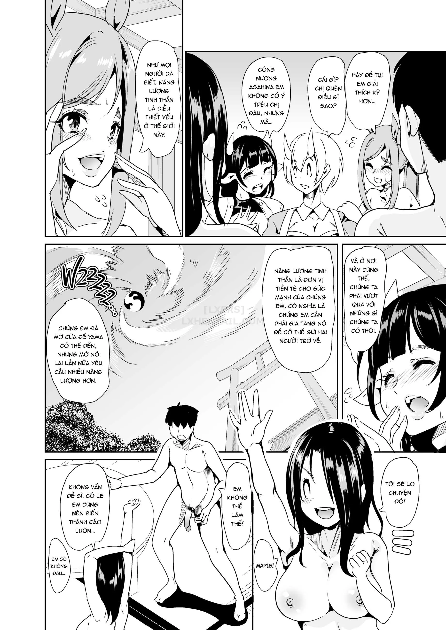 HentaiVN.net - Ảnh 9 - My Harem in Another World Collection - Chap 7 - Cumming With the Devil! - Pussies from Hell!