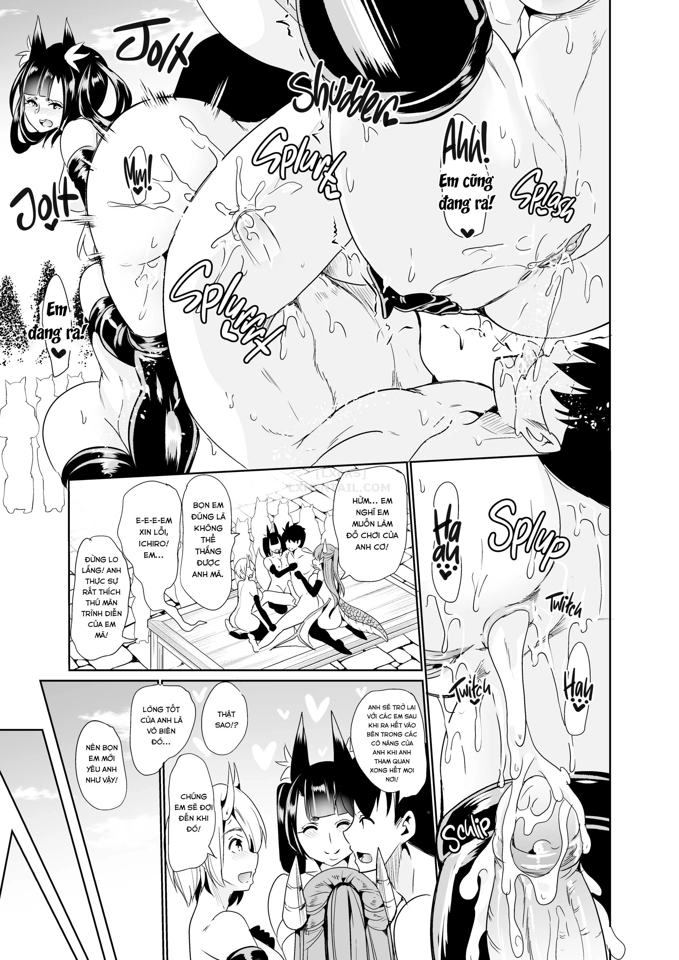 HentaiVN.net - Ảnh 31 - My Harem in Another World Collection - Chap 8 - Pussy Carousel - 15-girl Sexual Theme Park