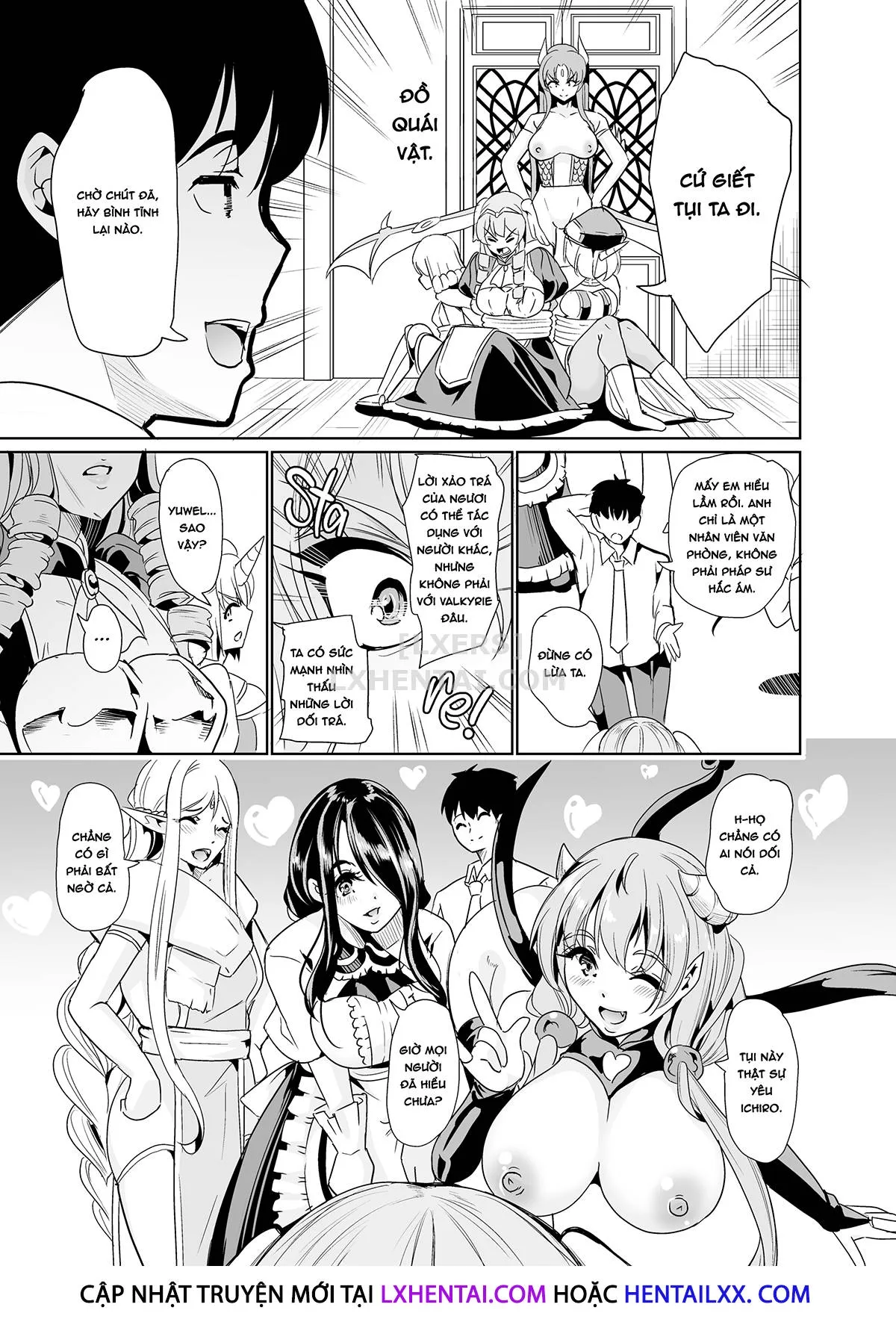 HentaiVN.net - Ảnh 12 - My Harem in Another World Collection - Chap 9 - Defeated by Dick, Fucking for Justice