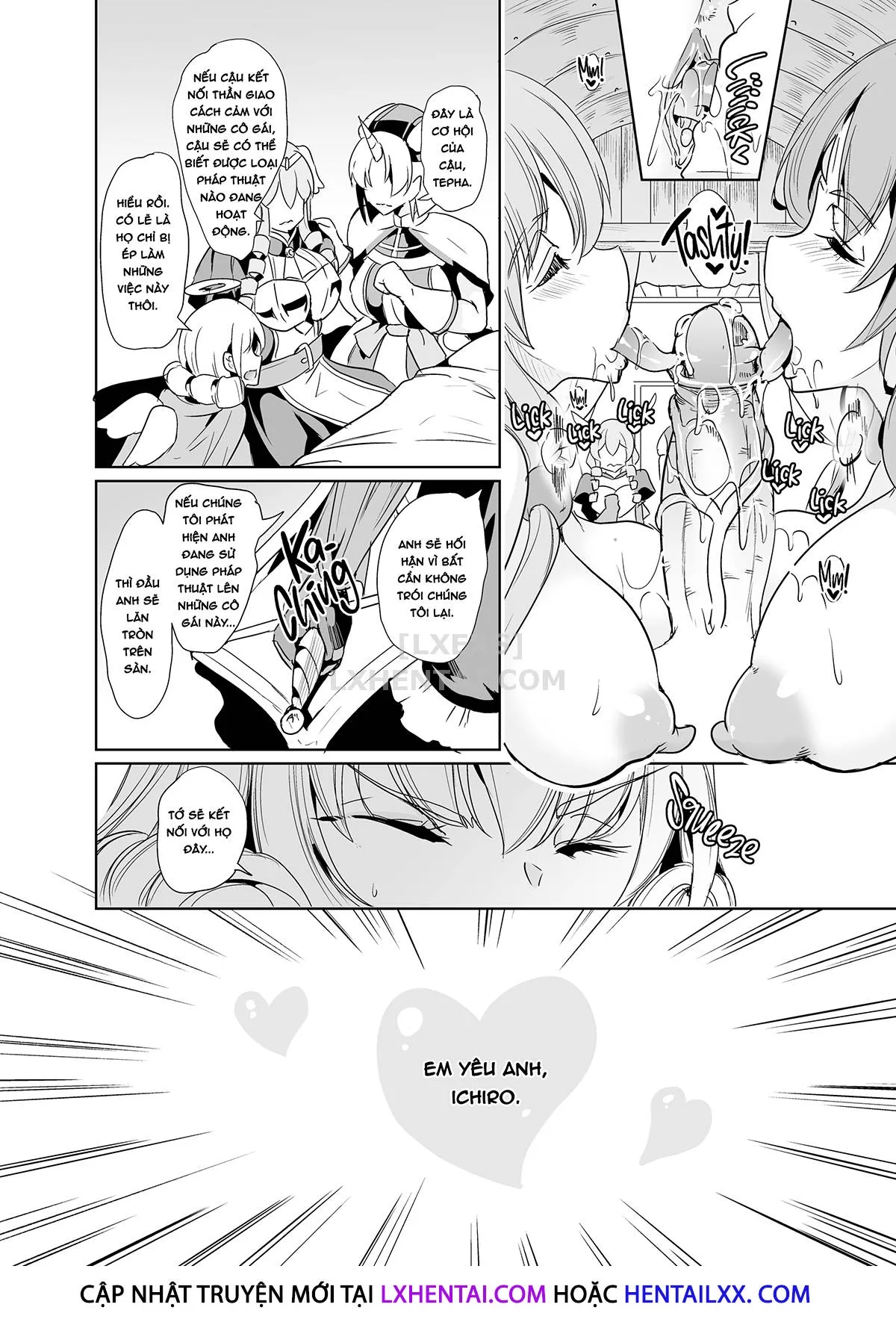 HentaiVN.net - Ảnh 17 - My Harem in Another World Collection - Chap 9 - Defeated by Dick, Fucking for Justice