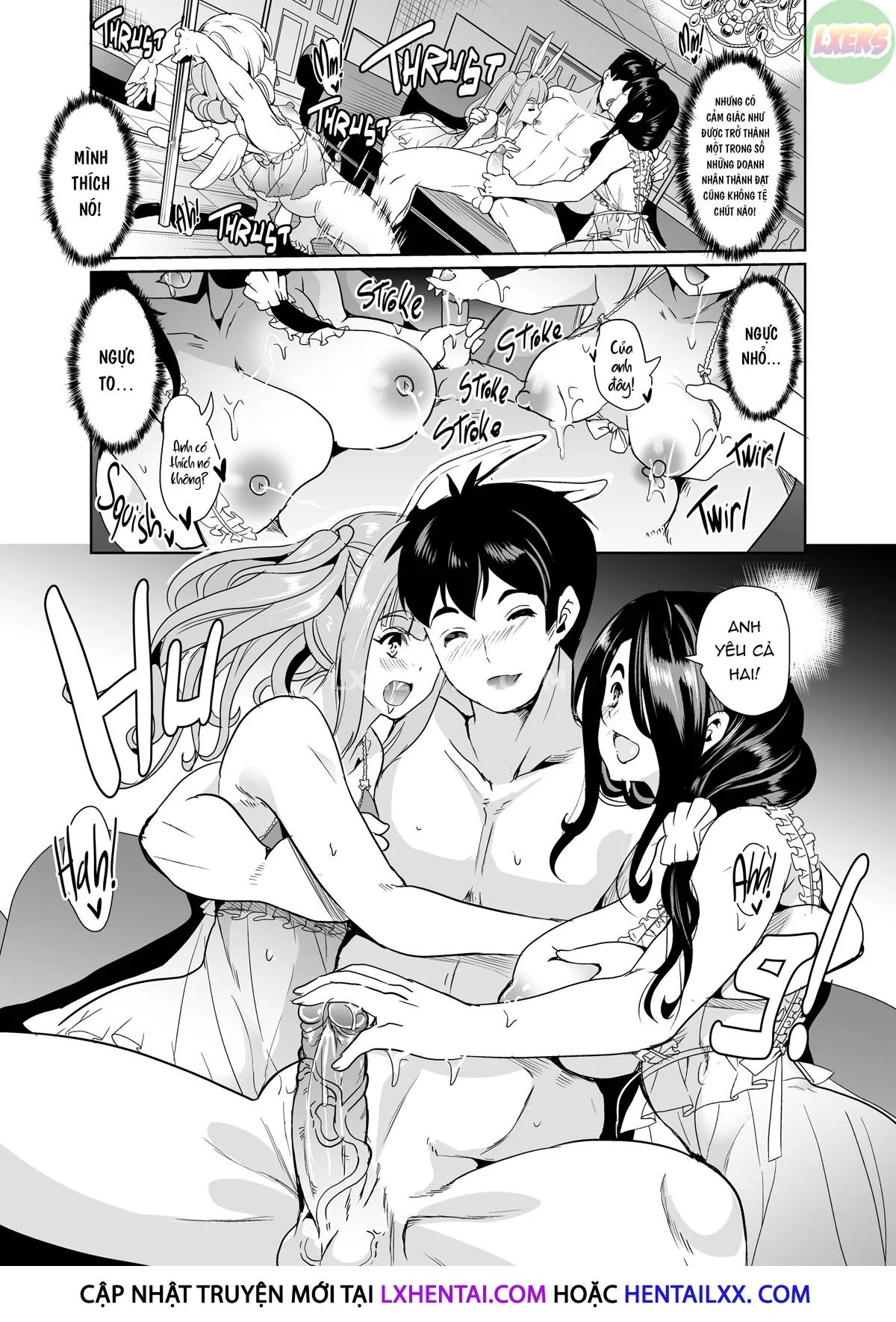 HentaiVN.net - Ảnh 39 - My Harem in Another World Collection - Chap 12 - Soapy Sex Time! Fighting Over Ichiro!