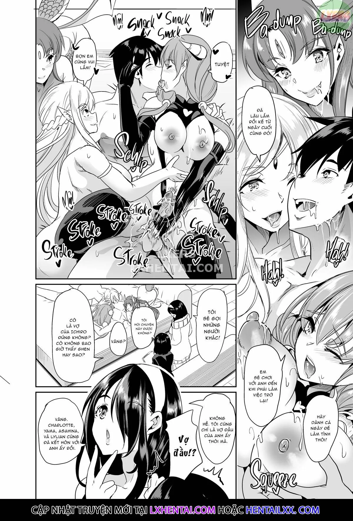 HentaiVN.net - Ảnh 19 - My Harem in Another World Collection - Chap 13 - All Pussy is Mine