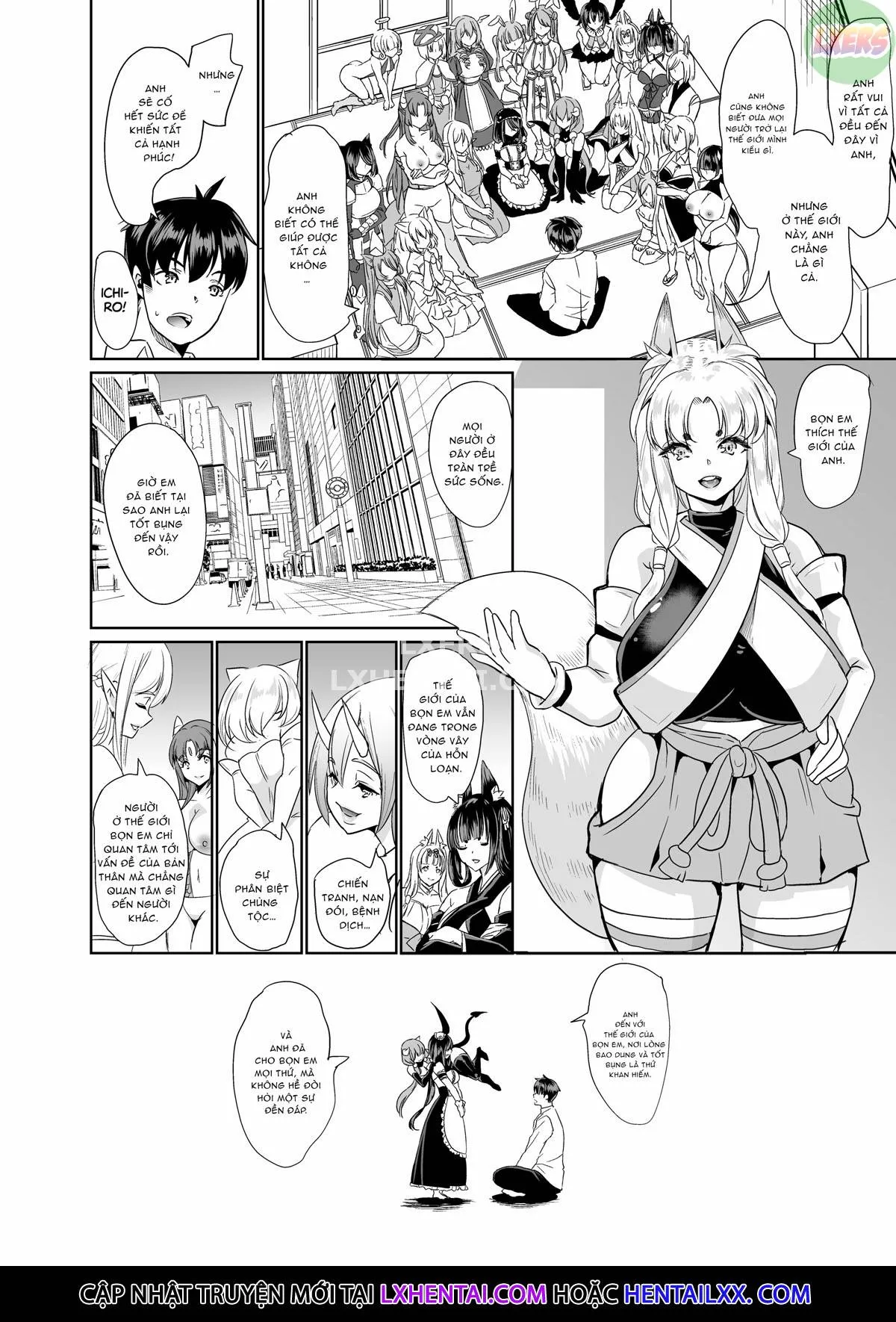 HentaiVN.net - Ảnh 46 - My Harem in Another World Collection - Chap 13 - All Pussy is Mine