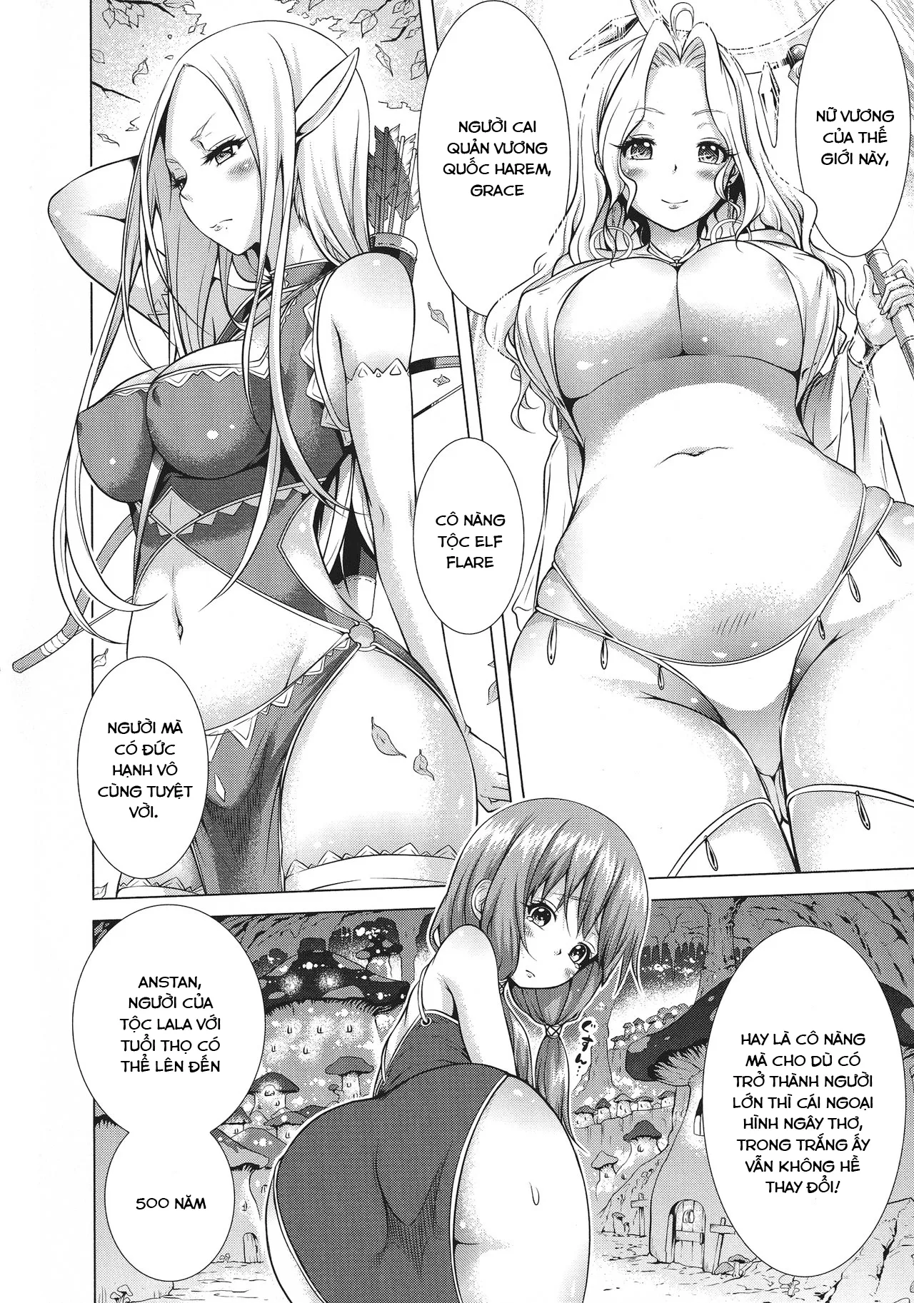 HentaiVN.net - Ảnh 5 - Isekai Harem Paradise [Thiên đường harem thế giới khác!; Otherworld Harem Paradise; 異世界ハーレムパラダイス♡] - (Jou) Chap 1