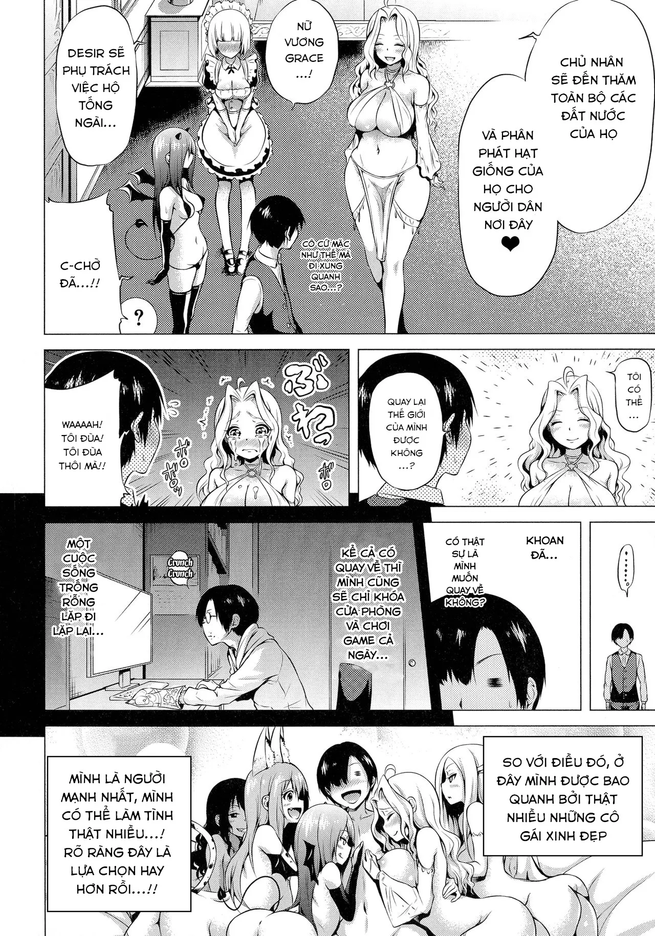 HentaiVN.net - Ảnh 27 - Isekai Harem Paradise [Thiên đường harem thế giới khác!; Otherworld Harem Paradise; 異世界ハーレムパラダイス♡] - (Jou) Chap 3.2