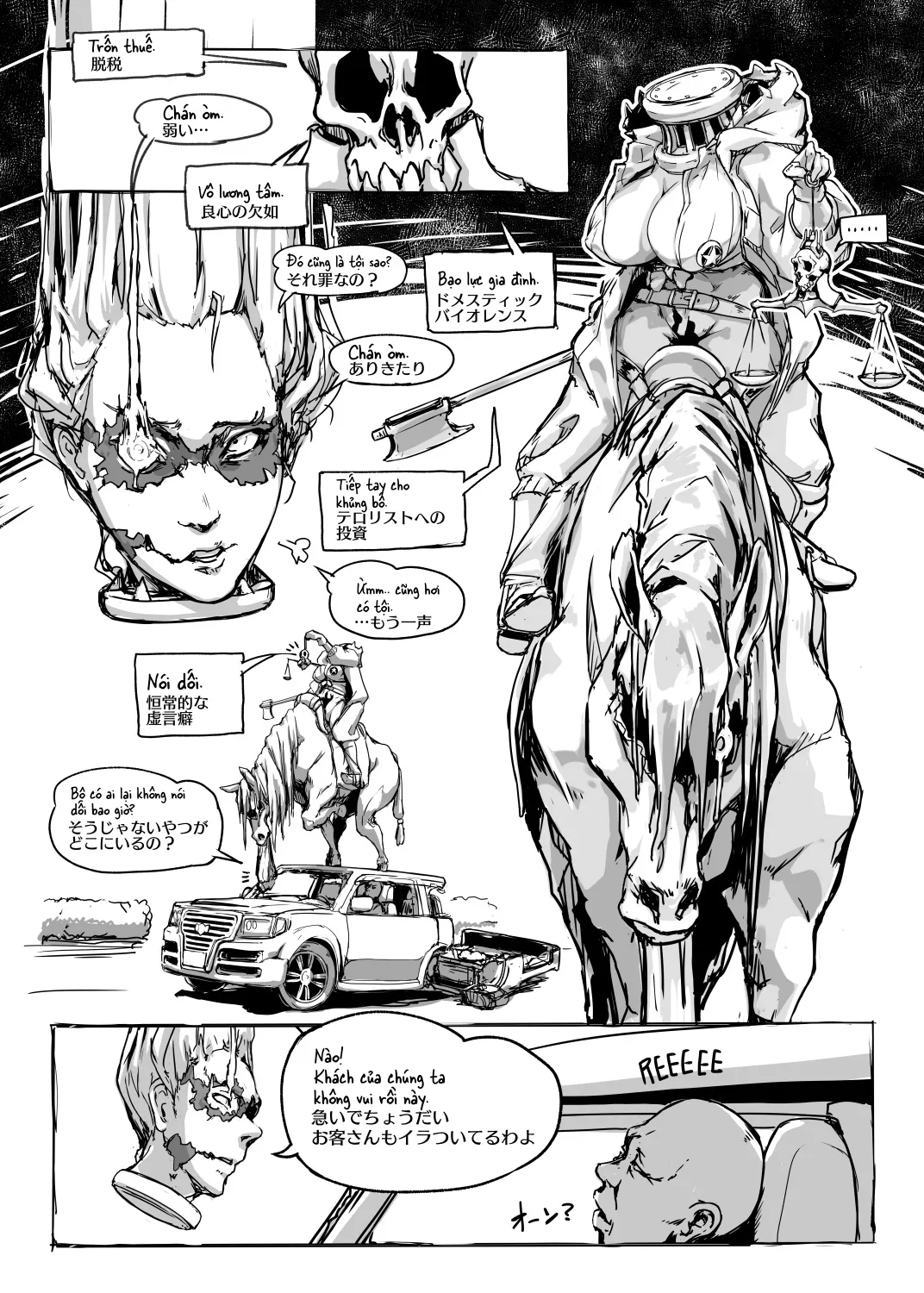 HentaiVN.net - Ảnh 11 - Ma Với Chả Cỏ [Fear and Scream] - Chap 2