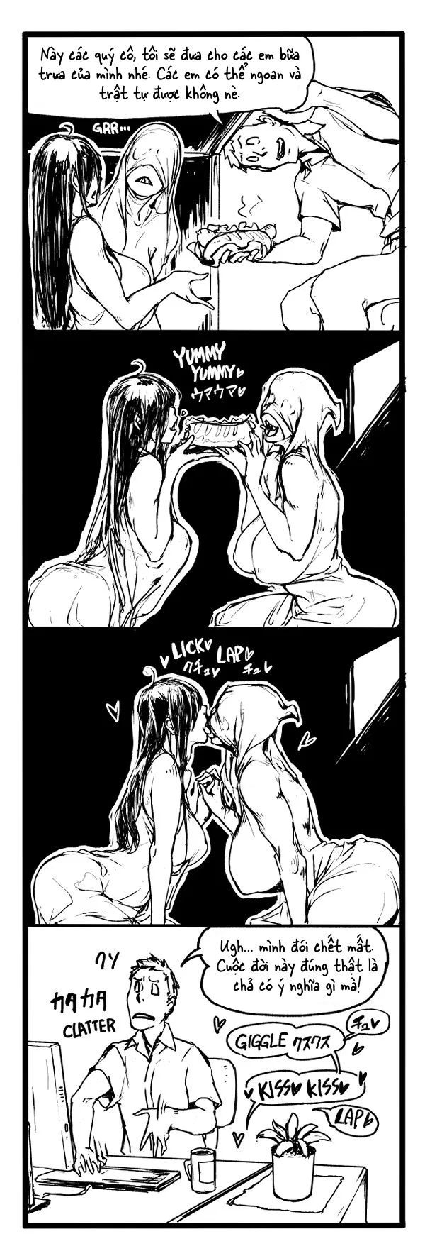 HentaiVN.net - Ảnh 3 - Ma Với Chả Cỏ [Fear and Scream] - Chap 3 (Siêu ngắn)