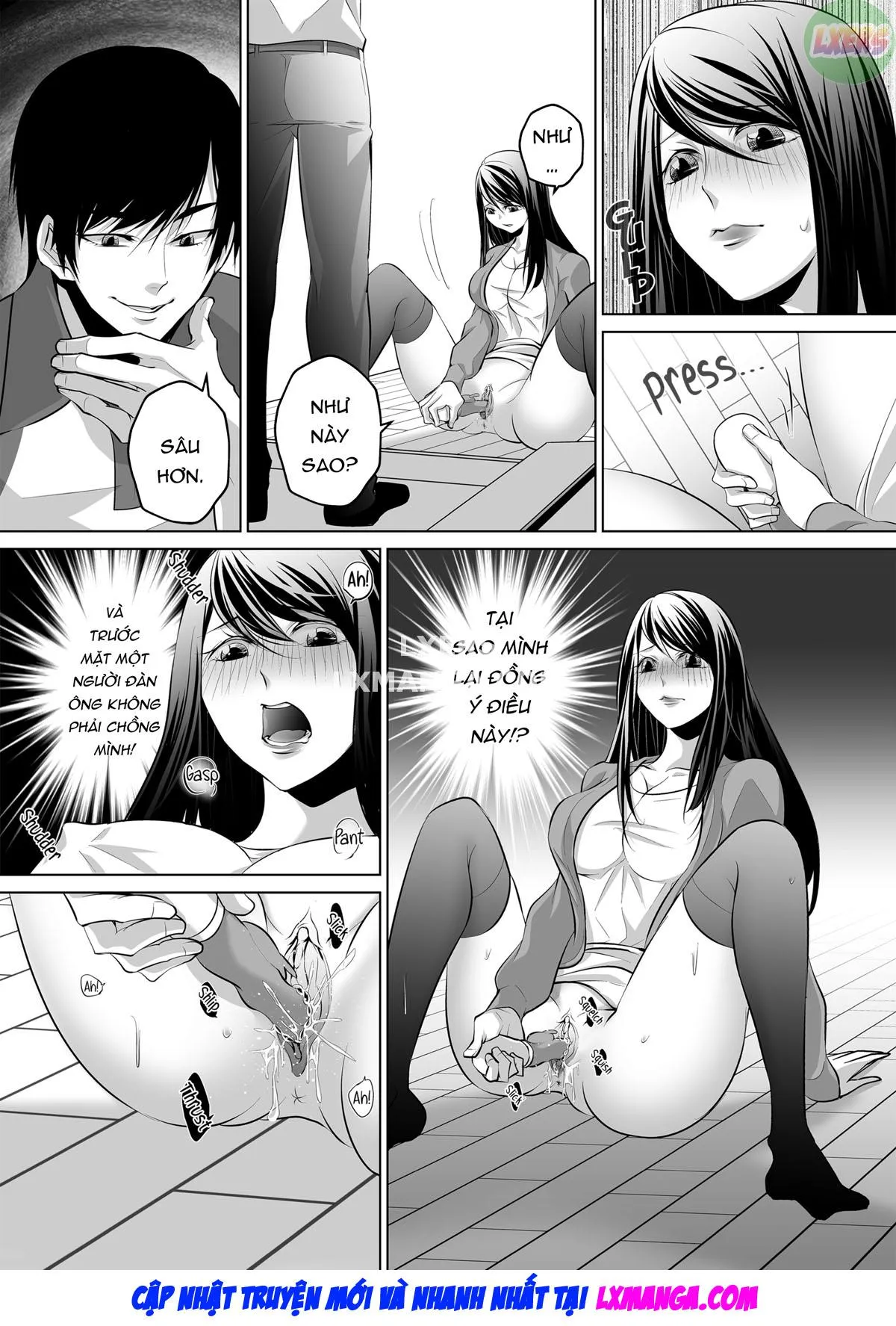 HentaiVN.net - Ảnh 12 - My Husband... Is Nothing Like This... Tonight [A Desperately Horny Housewife Discreetly Cheats Again] - Oneshot