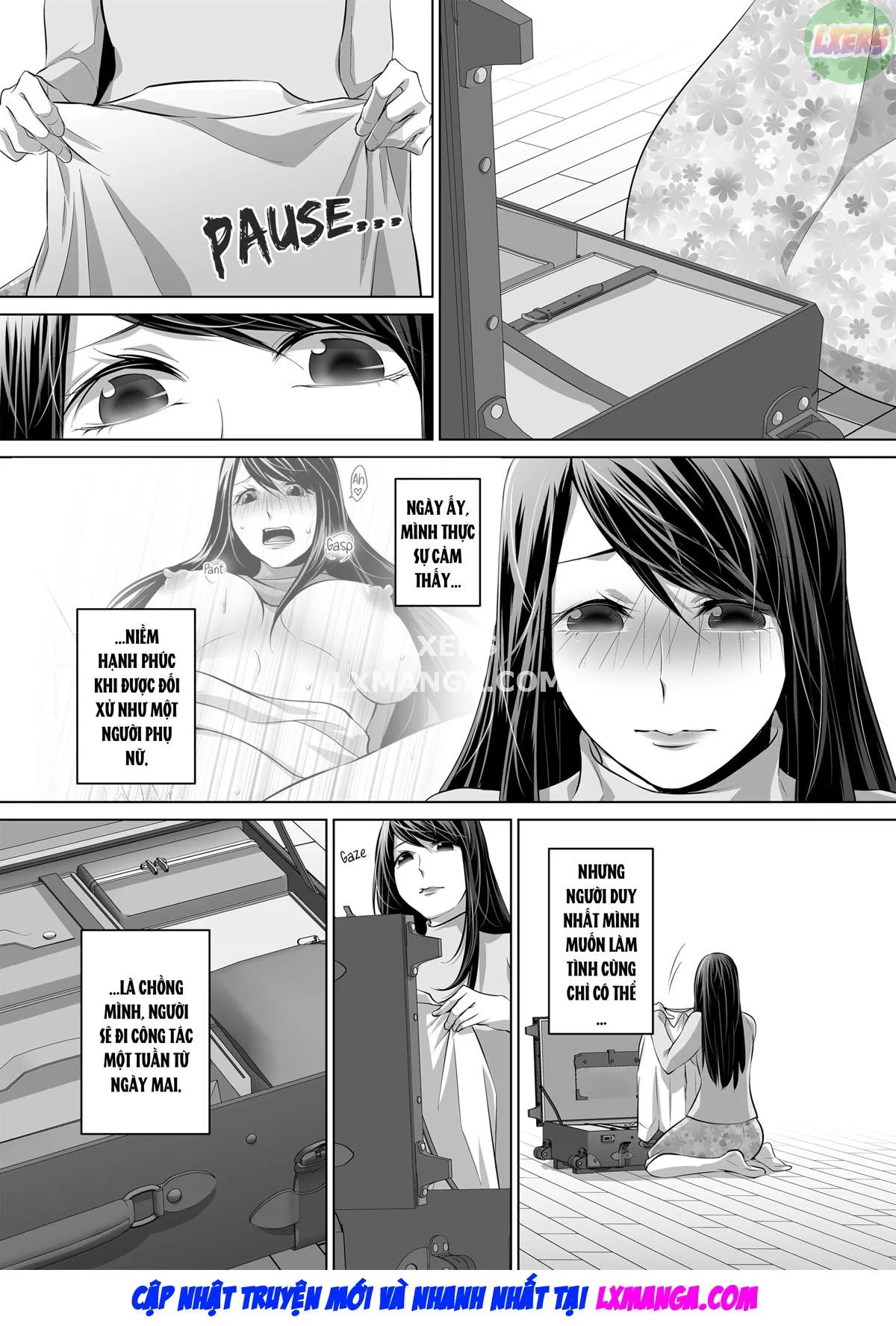 HentaiVN.net - Ảnh 54 - My Husband... Is Nothing Like This... Tonight [A Desperately Horny Housewife Discreetly Cheats Again] - Oneshot