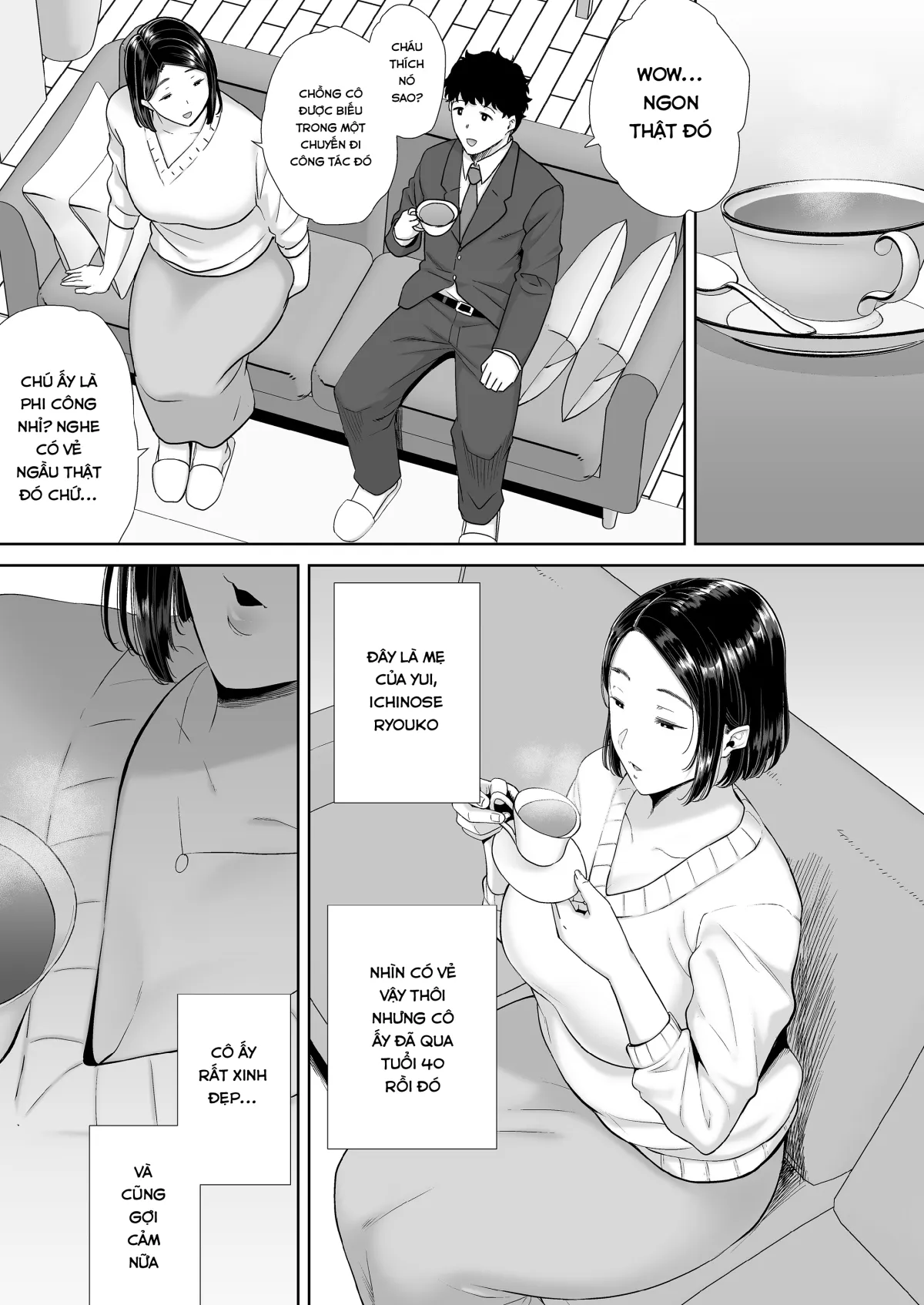 HentaiVN.net - Ảnh 11 - Bị mẹ bạn gái thịt - Chap 1