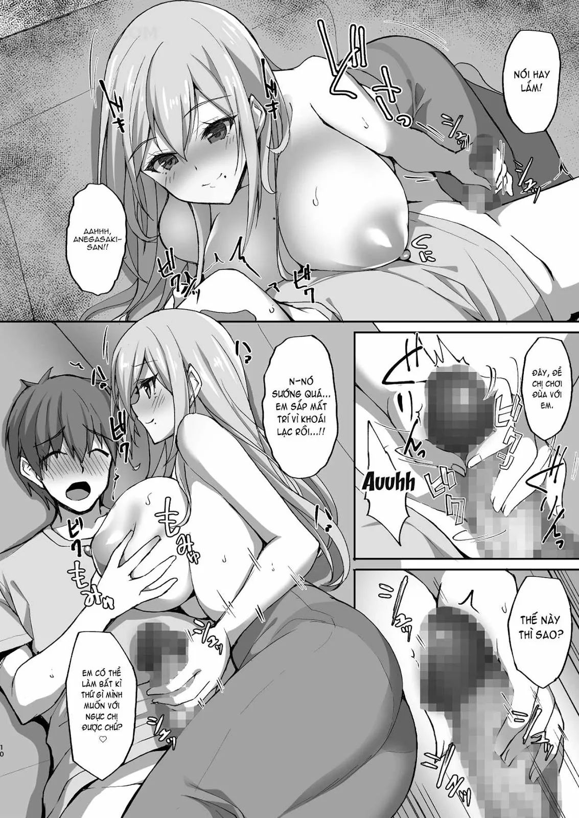 HentaiVN.net - Ảnh 14 - Ecchi Na Onee-San Wa, Suki Desu Ka? [Do You Like Lewd Onee-San's?] - Chap 1 - Có che