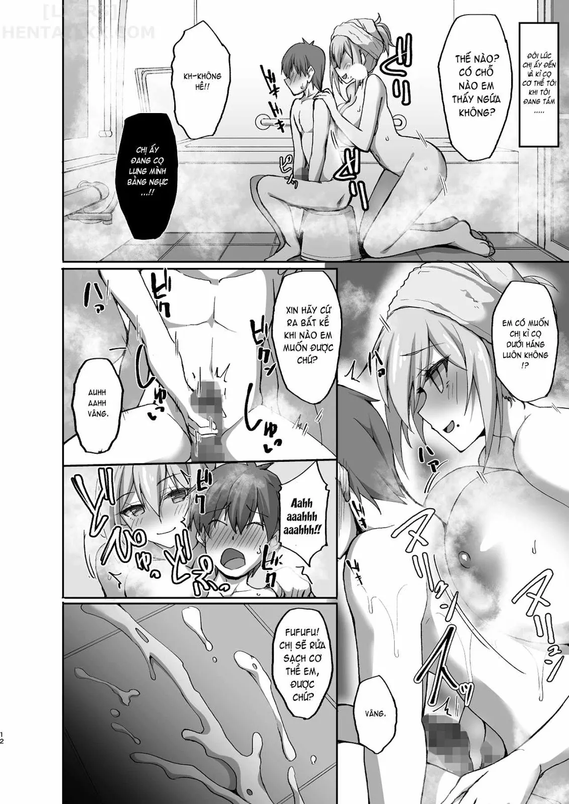 HentaiVN.net - Ảnh 16 - Ecchi Na Onee-San Wa, Suki Desu Ka? [Do You Like Lewd Onee-San's?] - Chap 1 - Có che