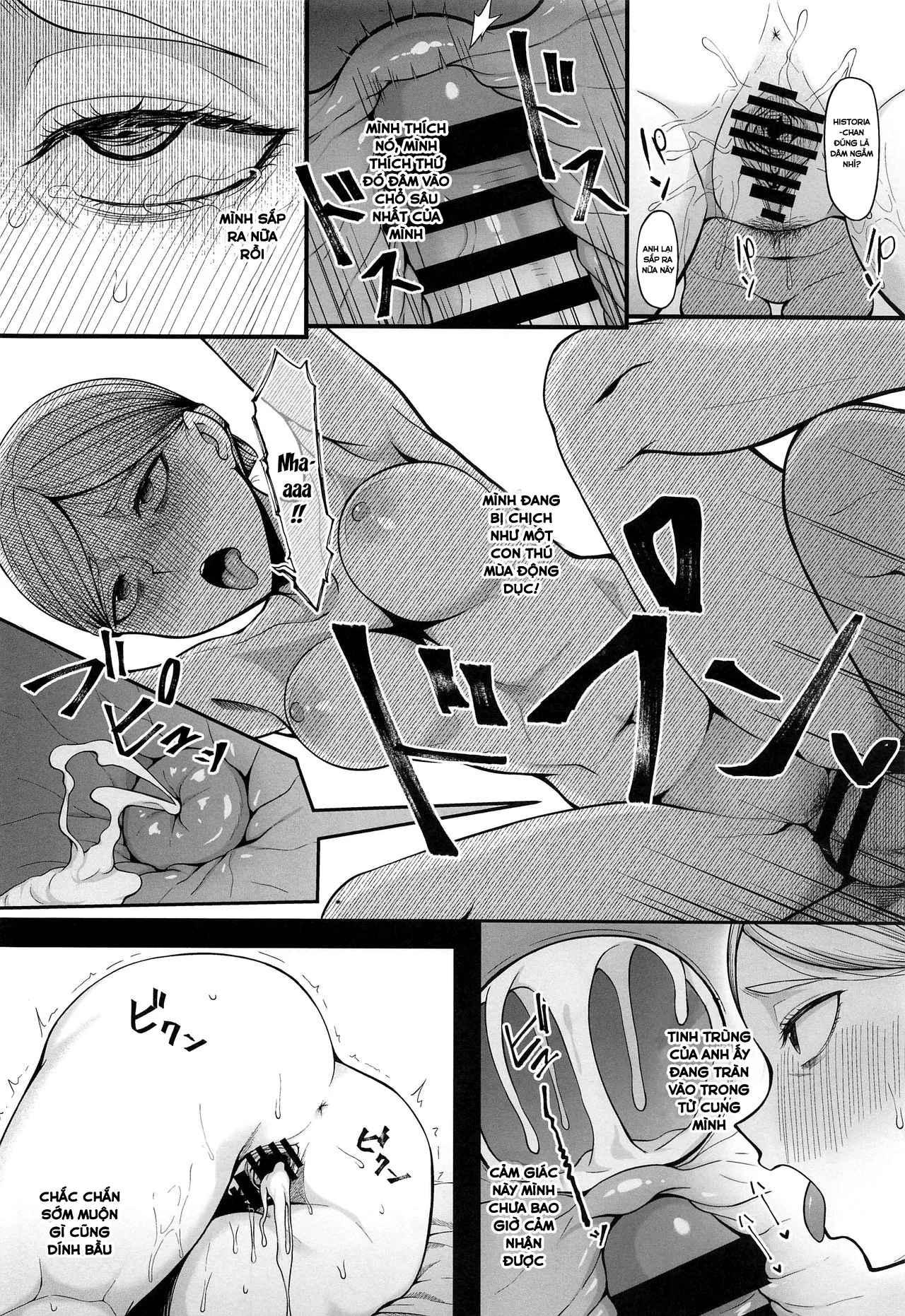 HentaiVN.net - Ảnh 14 - Kairaku Ochi shita Botebara Joou Historia (Shingeki no Kyojin) - Oneshot