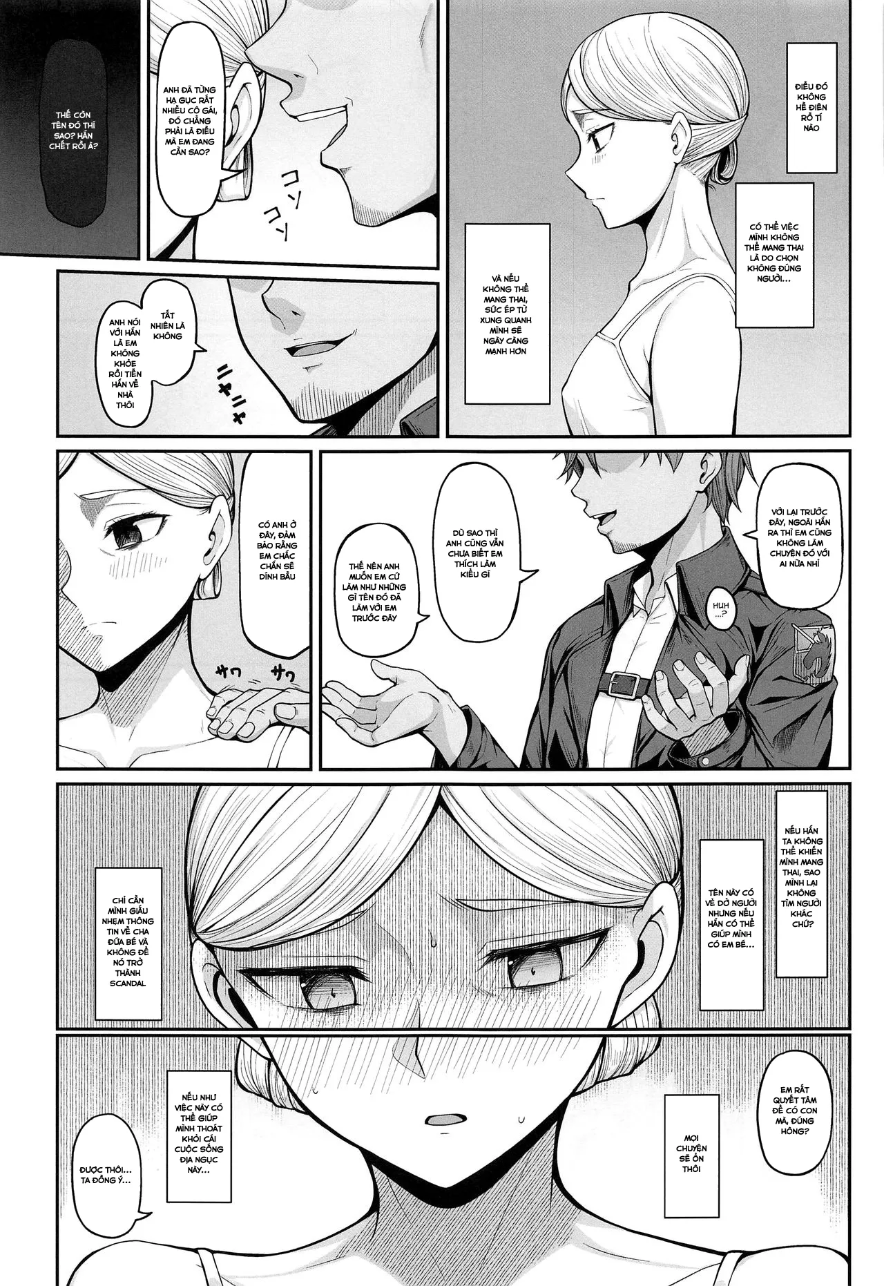 HentaiVN.net - Ảnh 5 - Kairaku Ochi shita Botebara Joou Historia (Shingeki no Kyojin) - Oneshot