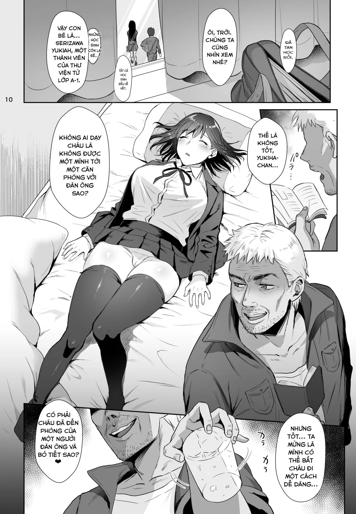 HentaiVN.net - Ảnh 10 - Toshoshitsu no Kanojo [Seiso na Kimi ga Ochiru made ; 図書室ノ彼女～清楚ナ君ガ堕チルマデ] - Ch.1