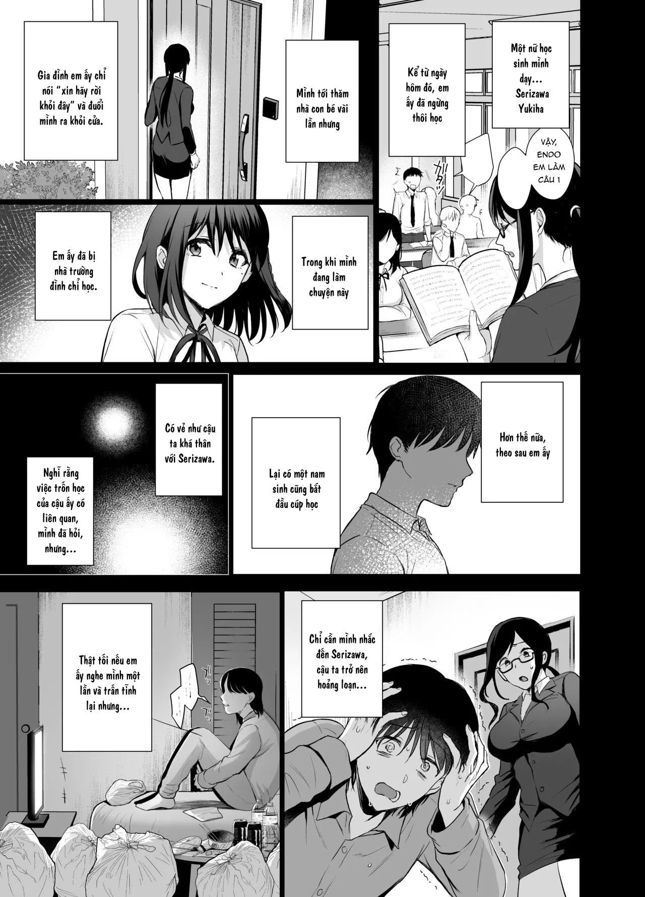 HentaiVN.net - Ảnh 30 - Toshoshitsu no Kanojo [Seiso na Kimi ga Ochiru made ; 図書室ノ彼女～清楚ナ君ガ堕チルマデ] - Ch.4: Tôi phải ôn thi ĐH đây ae ạ : [ [ !