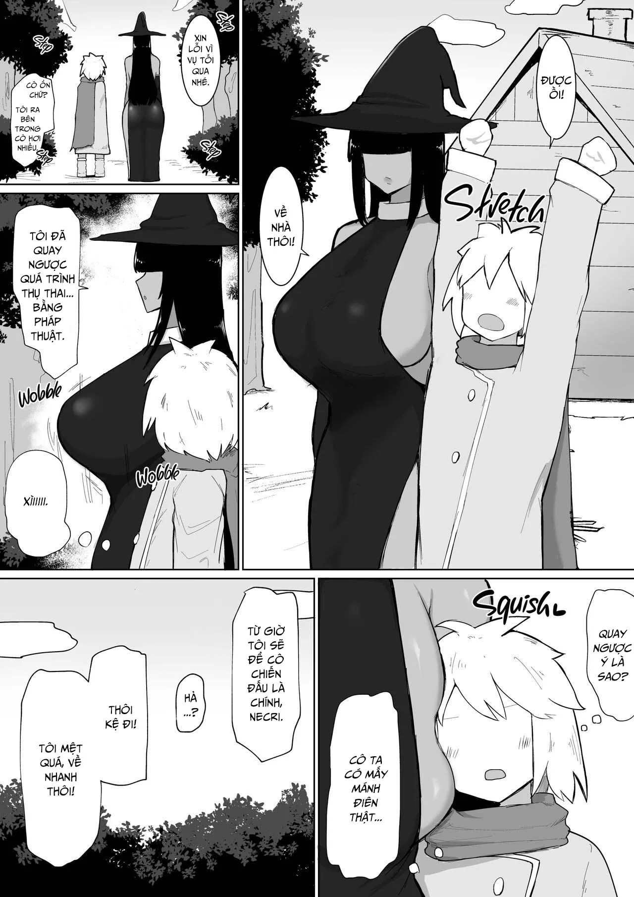 HentaiVN.net - Ảnh 35 - Chu du Thị trấn Địt cùng Bạn địt mới 2 [Party ni Yatotta Mahoutsukai ni Musekinin Tanetsuke Suru Hanashi] - Chap 2