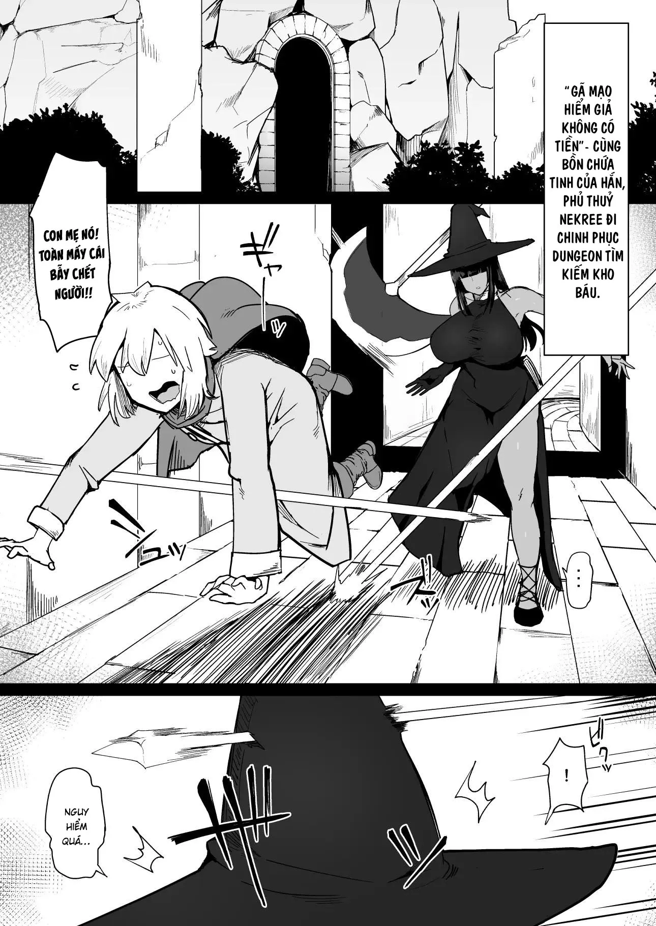 HentaiVN.net - Ảnh 3 - Chu du Thị trấn Địt cùng Bạn địt mới 2 [Party ni Yatotta Mahoutsukai ni Musekinin Tanetsuke Suru Hanashi] - Chap 3