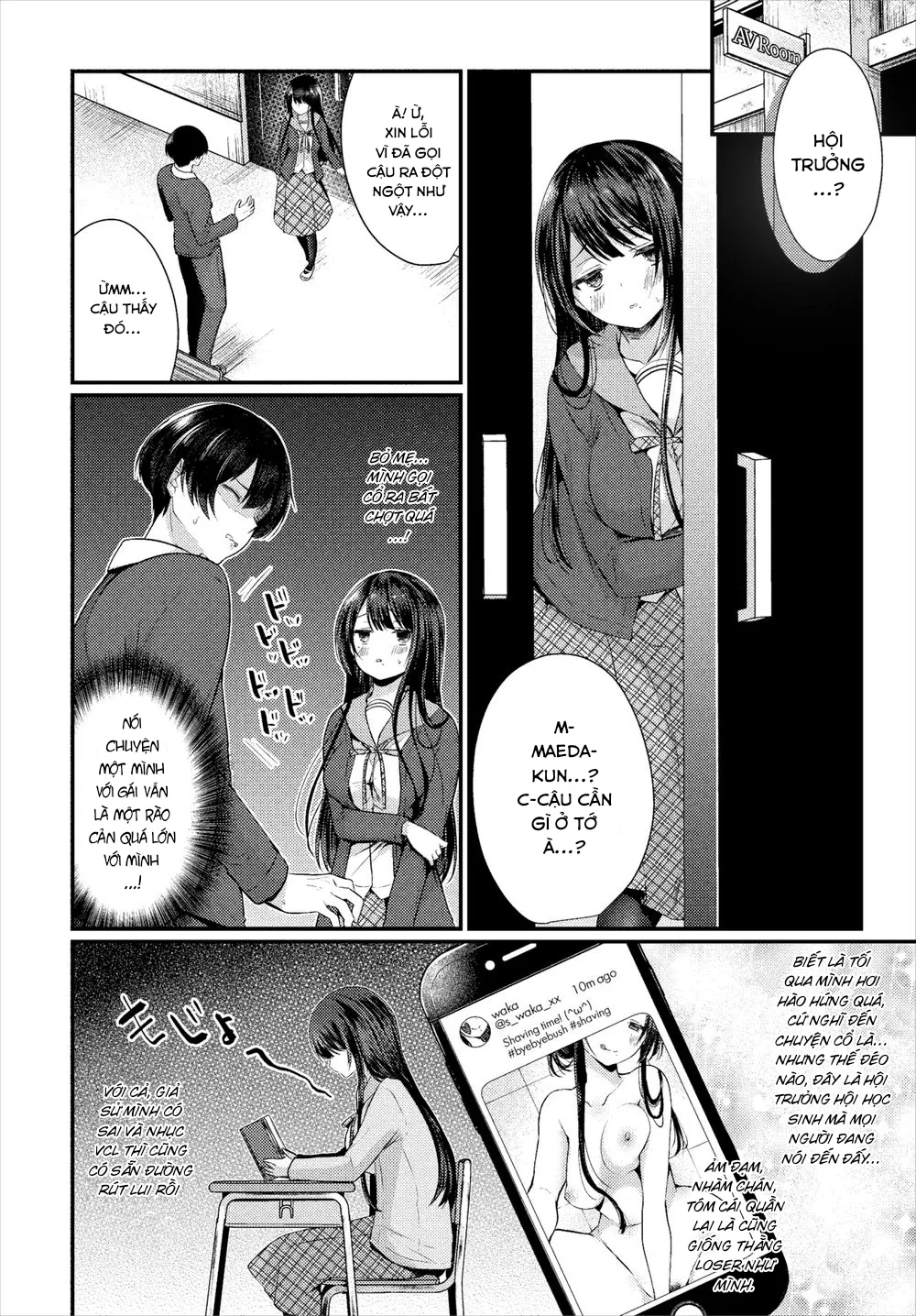 HentaiVN.net - Ảnh 3 - Gái Ngoan Lớp Tôi Hoá Ra Lại Là Dâm Nữ!? - Chap 1 - Lớp Trưởng