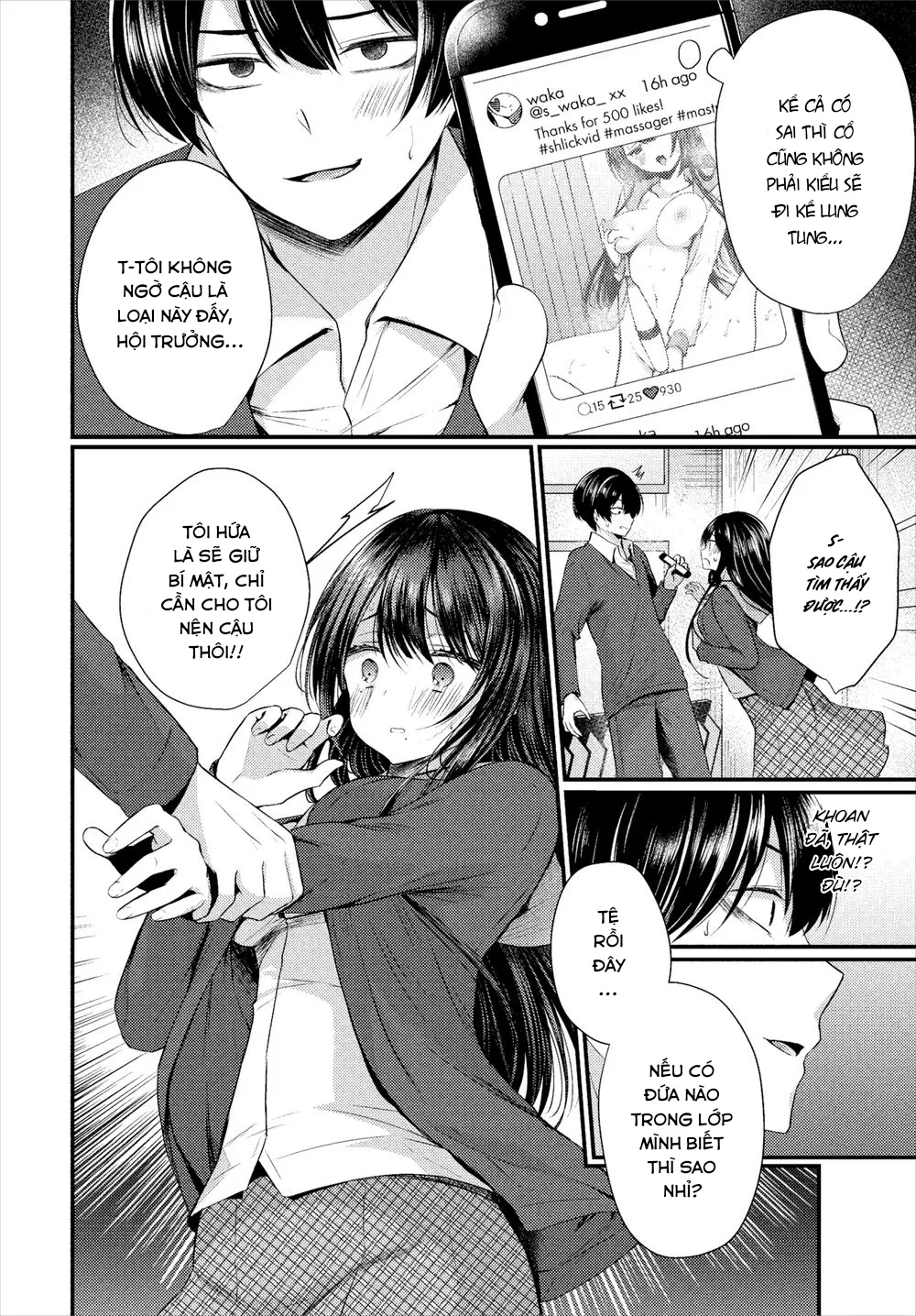 HentaiVN.net - Ảnh 5 - Gái Ngoan Lớp Tôi Hoá Ra Lại Là Dâm Nữ!? - Chap 1 - Lớp Trưởng