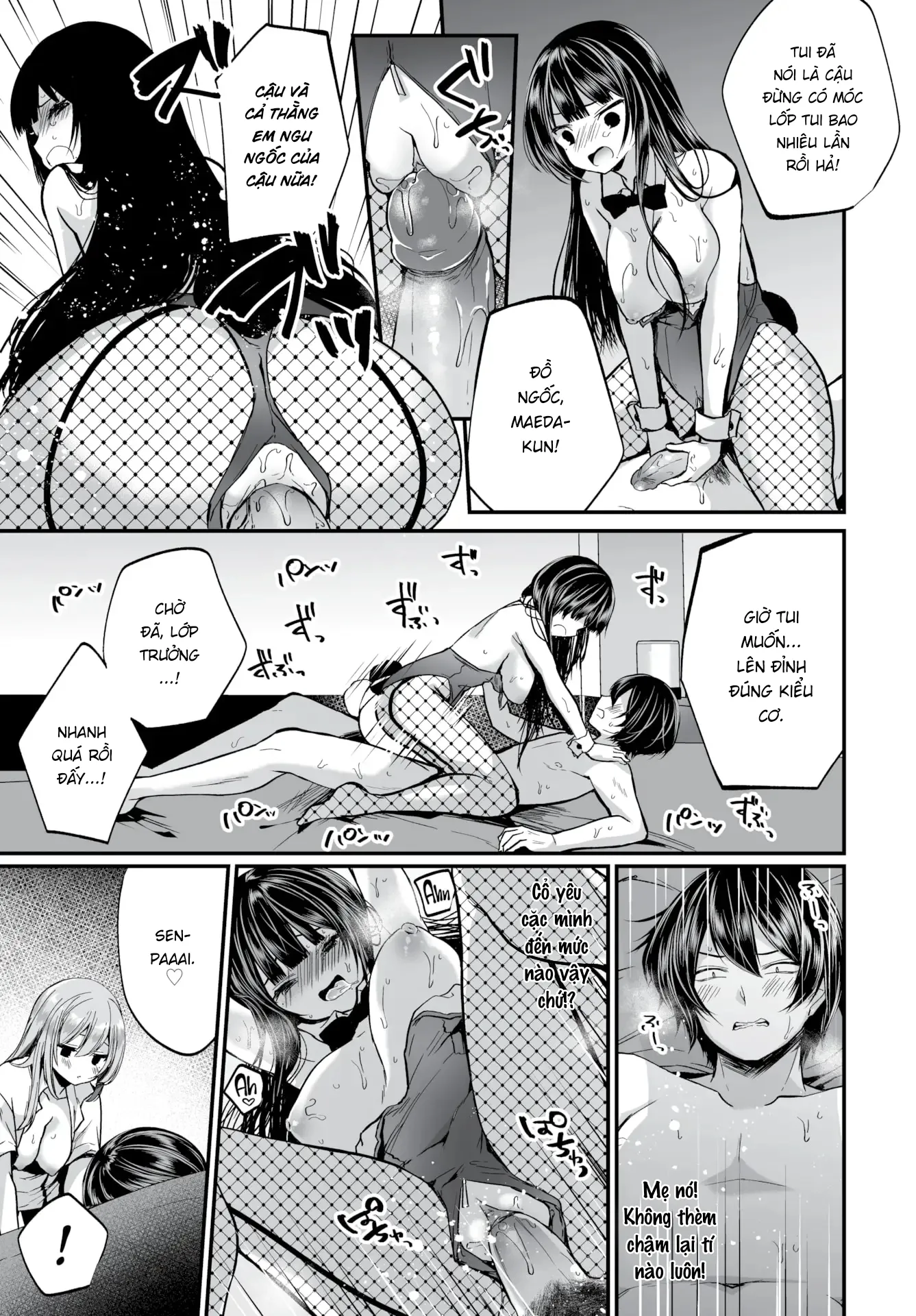 HentaiVN.net - Ảnh 15 - Gái Ngoan Lớp Tôi Hoá Ra Lại Là Dâm Nữ!? - Chap 8 - Chị Chị Em Em