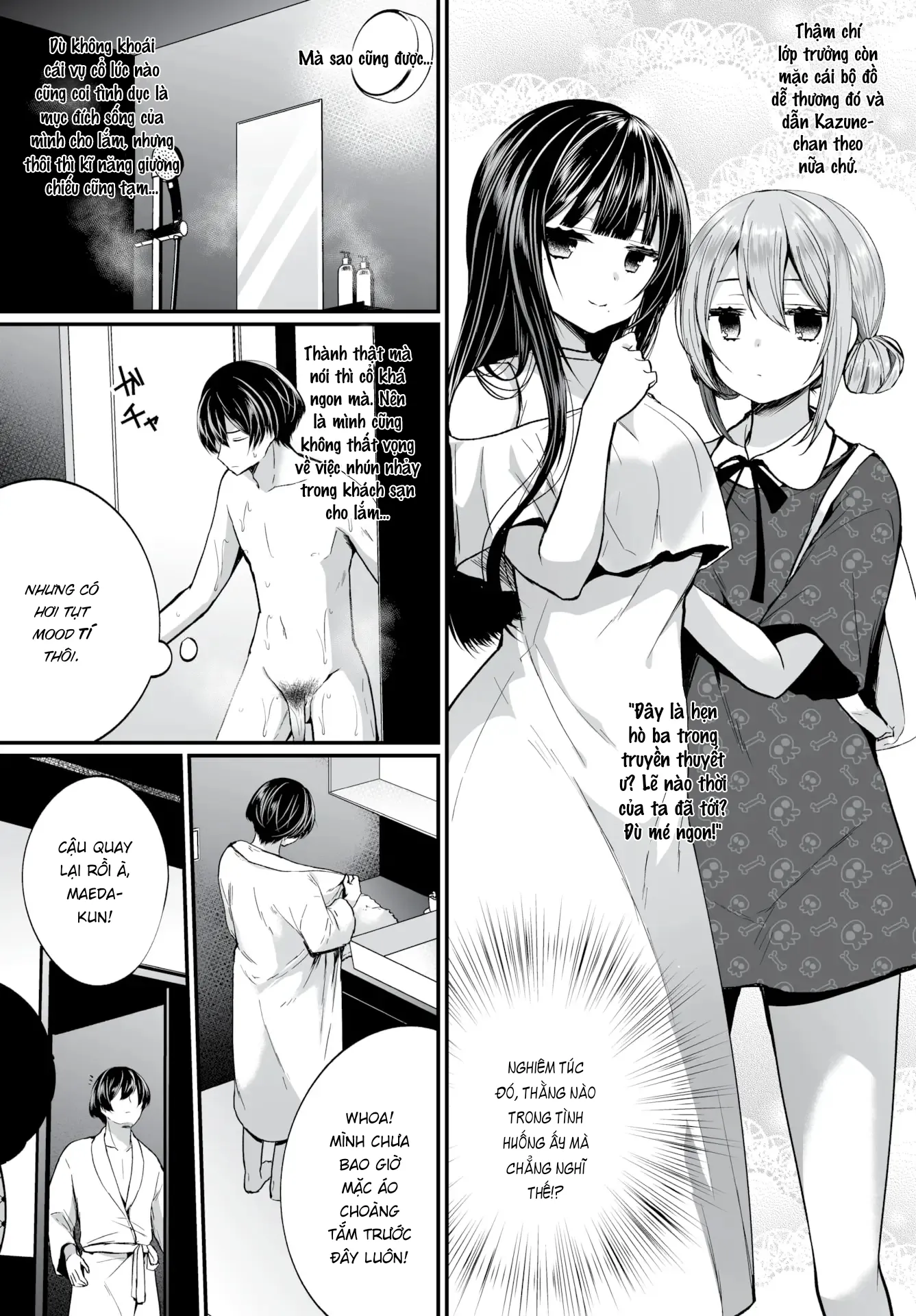 HentaiVN.net - Ảnh 3 - Gái Ngoan Lớp Tôi Hoá Ra Lại Là Dâm Nữ!? - Chap 8 - Chị Chị Em Em