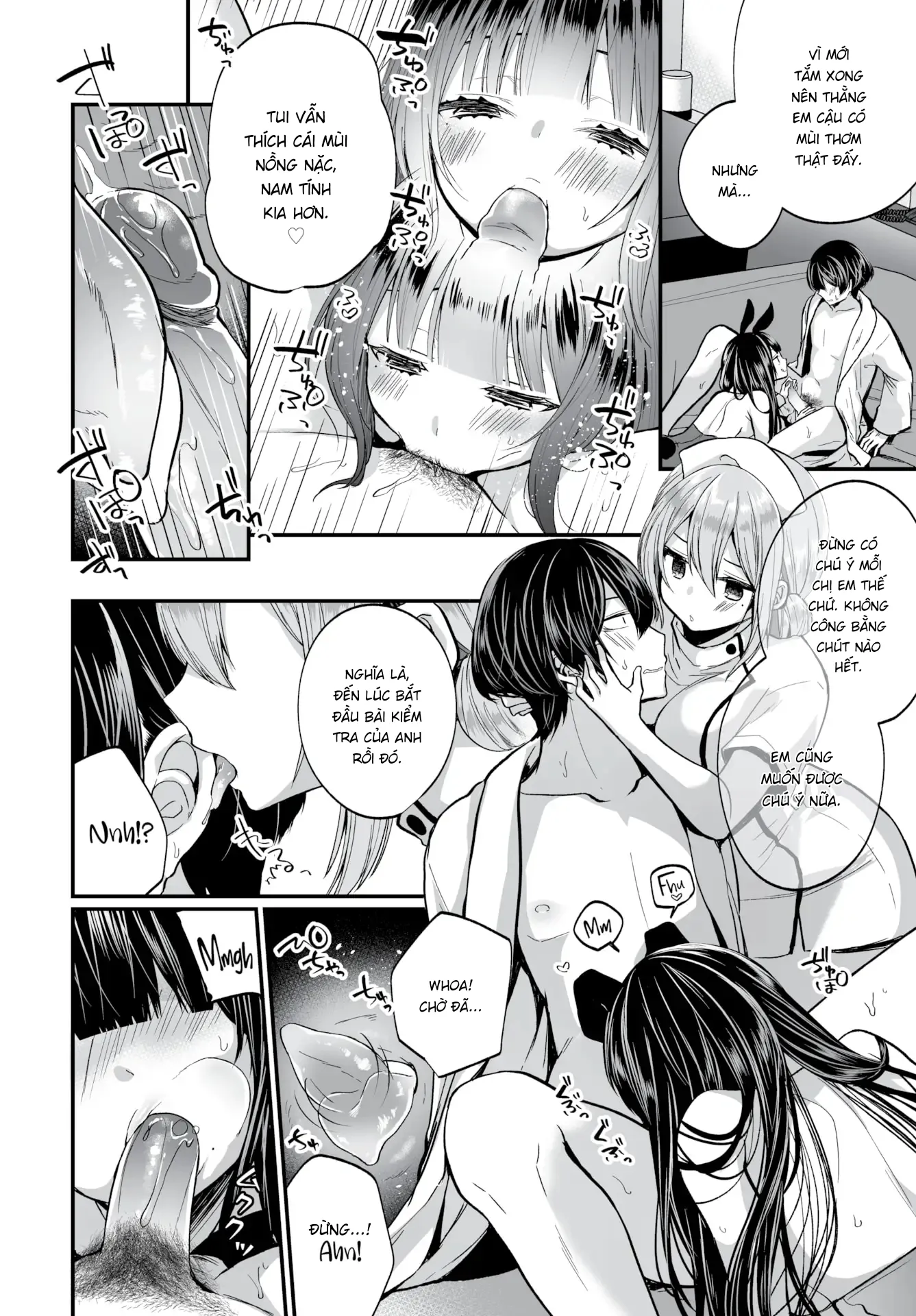 HentaiVN.net - Ảnh 6 - Gái Ngoan Lớp Tôi Hoá Ra Lại Là Dâm Nữ!? - Chap 8 - Chị Chị Em Em