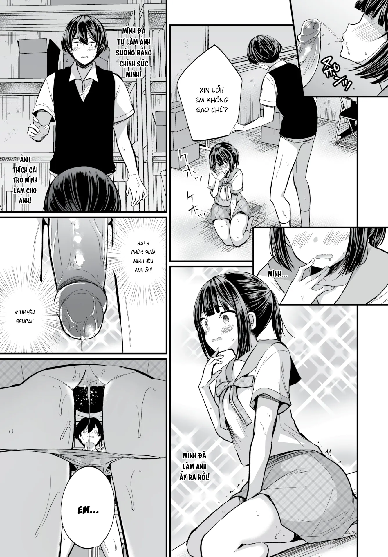 HentaiVN.net - Ảnh 9 - Gái Ngoan Lớp Tôi Hoá Ra Lại Là Dâm Nữ!? - Chap 9 - Hậu Bối