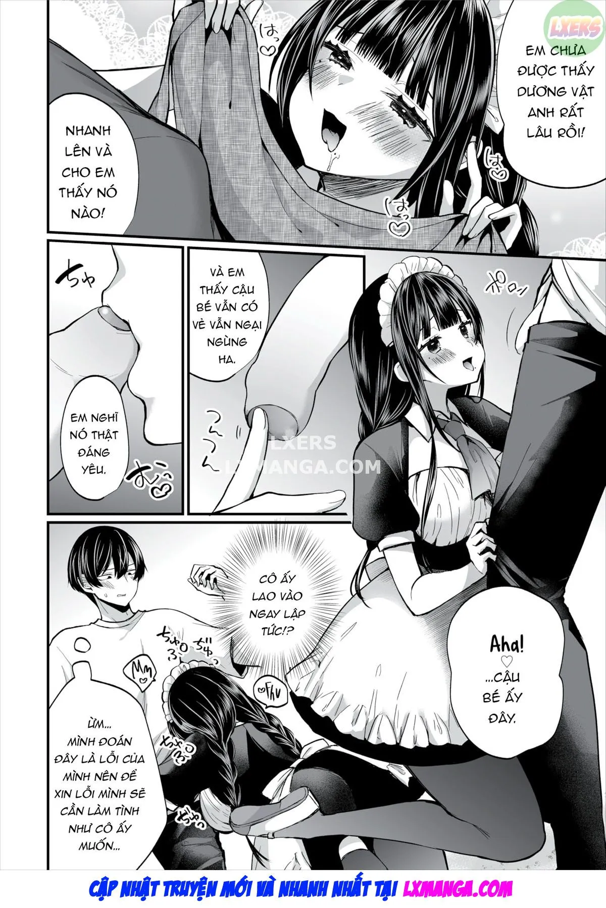 HentaiVN.net - Ảnh 10 - Gái Ngoan Lớp Tôi Hoá Ra Lại Là Dâm Nữ!? - Chap 12 - END