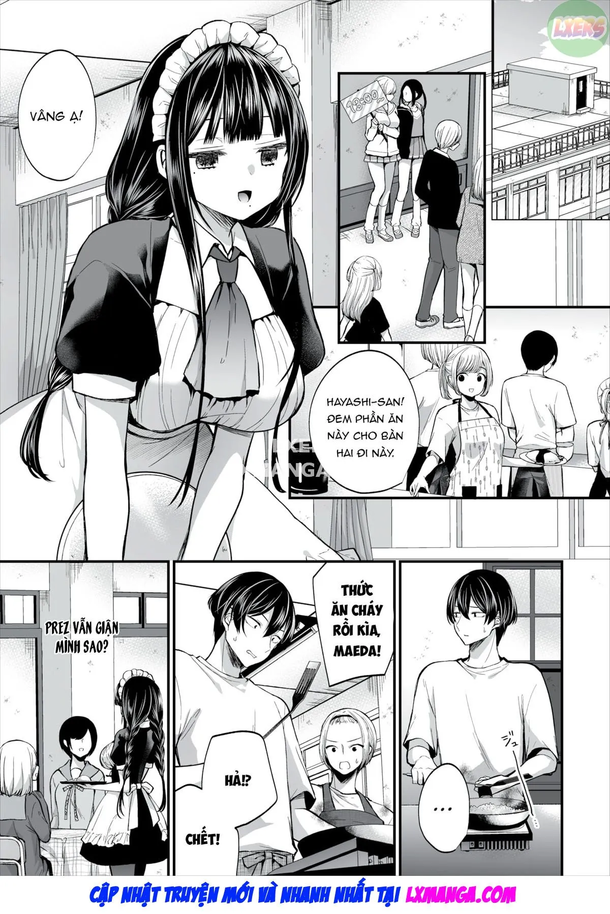 HentaiVN.net - Ảnh 5 - Gái Ngoan Lớp Tôi Hoá Ra Lại Là Dâm Nữ!? - Chap 12 - END