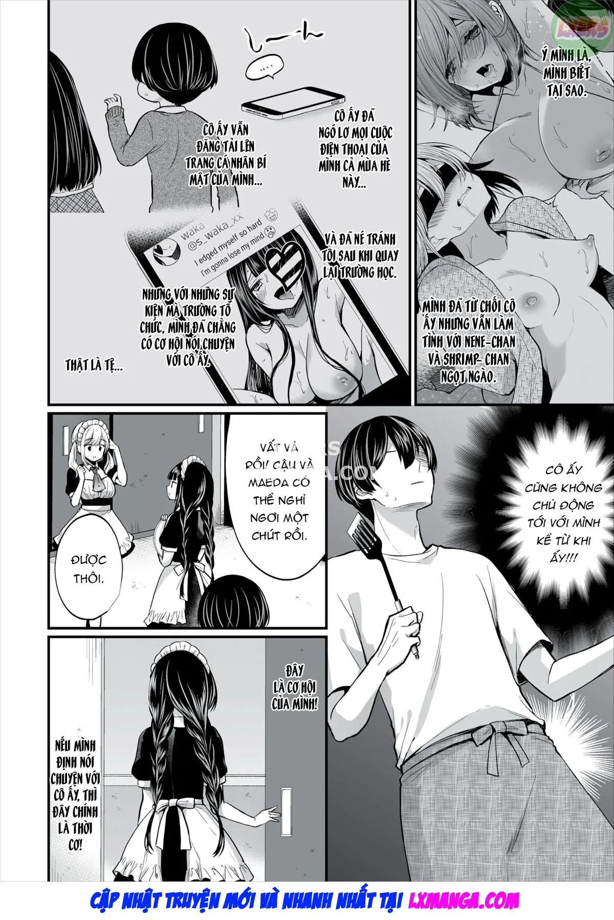 HentaiVN.net - Ảnh 6 - Gái Ngoan Lớp Tôi Hoá Ra Lại Là Dâm Nữ!? - Chap 12 - END