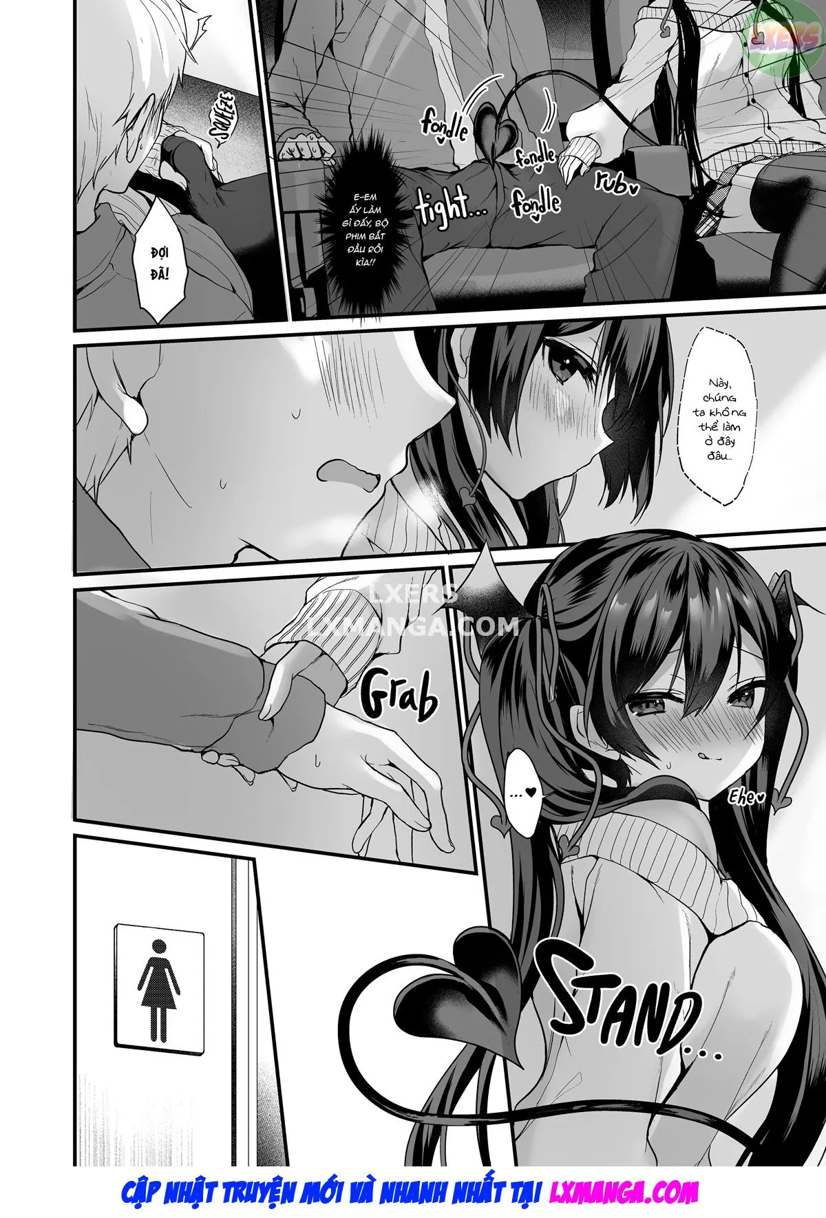 HentaiVN.net - Ảnh 10 - Succubus' Plan - Chap 4 - Plan D! - Fun In the Ladies Room!