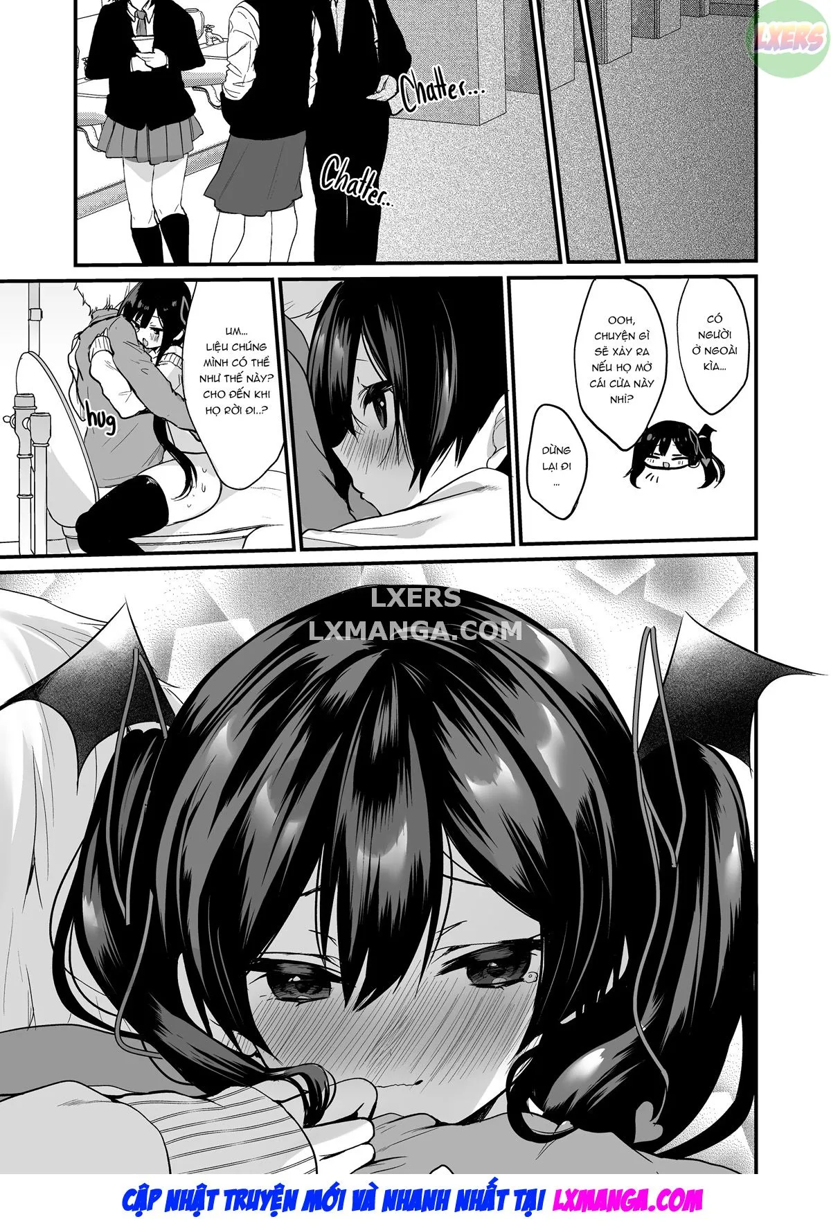 HentaiVN.net - Ảnh 25 - Succubus' Plan - Chap 4 - Plan D! - Fun In the Ladies Room!