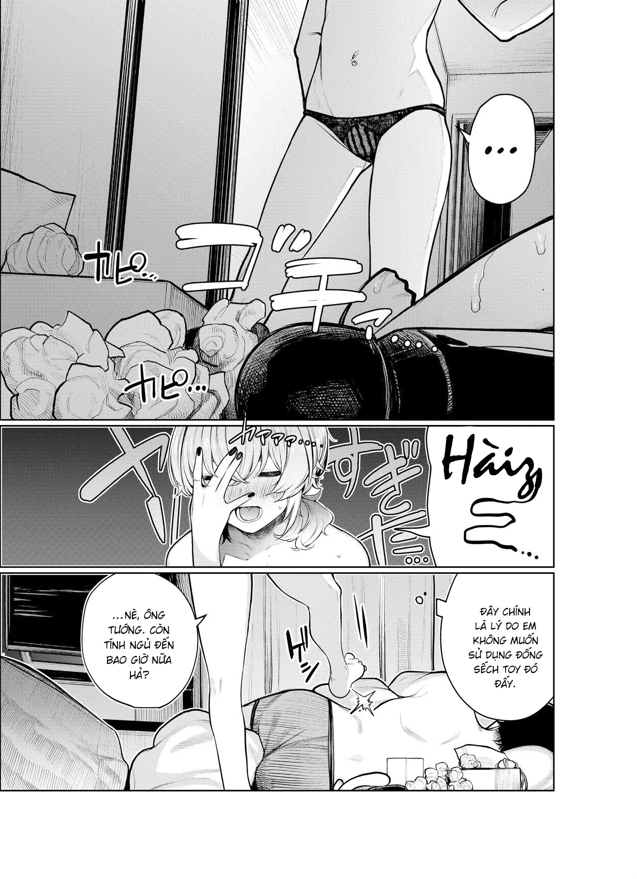 HentaiVN.net - Ảnh 37 - Đụ em Giang Hồ-chan khiến tôi nổ cặc. [Furyouppoi Kanojo to Daradara Omocha de Mou Ikkai] - Oneshot - Có che